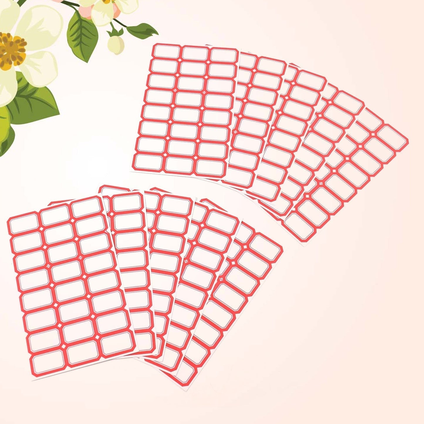Multipurpose Blank Label Sticker Sheets Pack of Sheets (10 Sheet Set)
