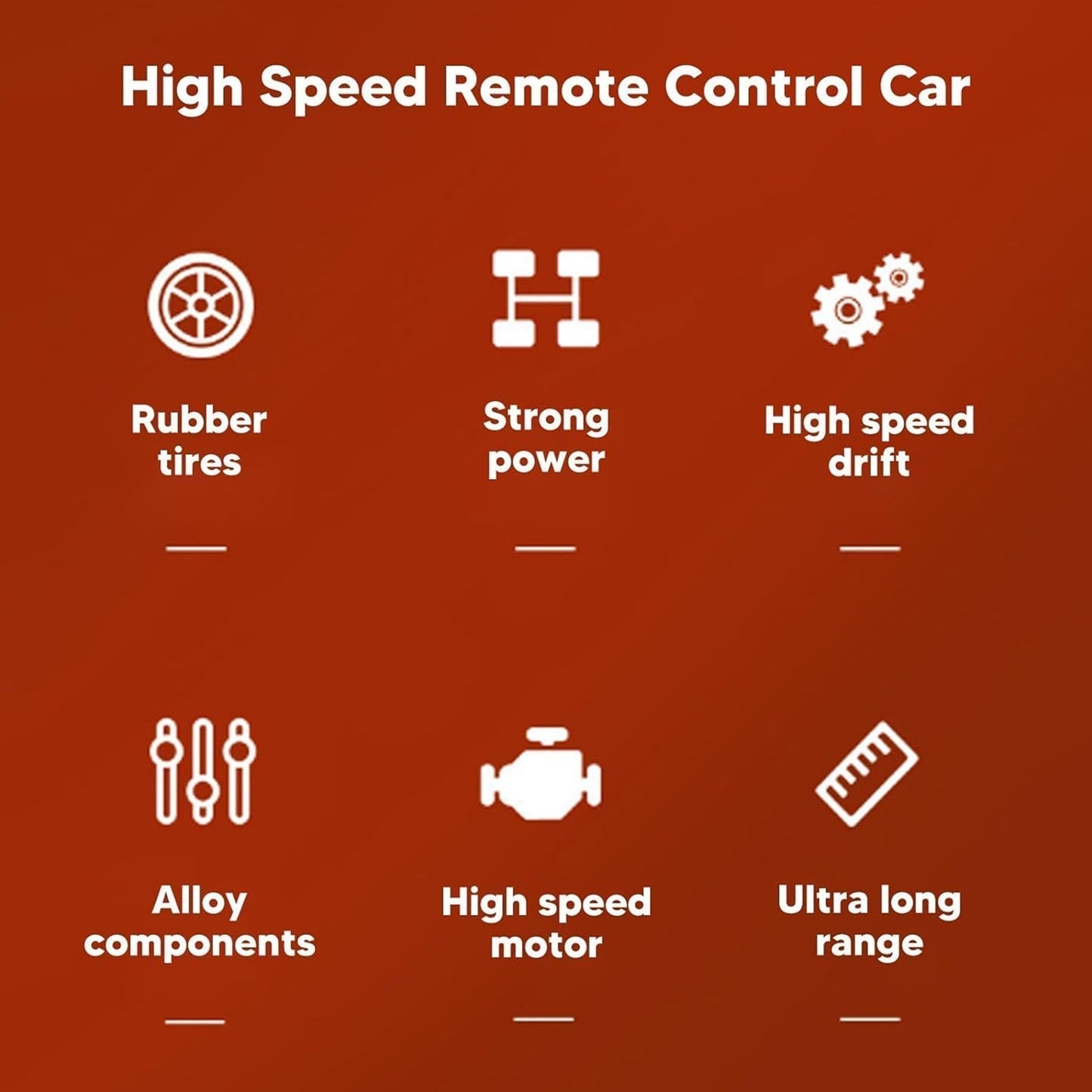 Electroplay Metal Body High-Speed RC Supercar with Remote Control Racing Car
