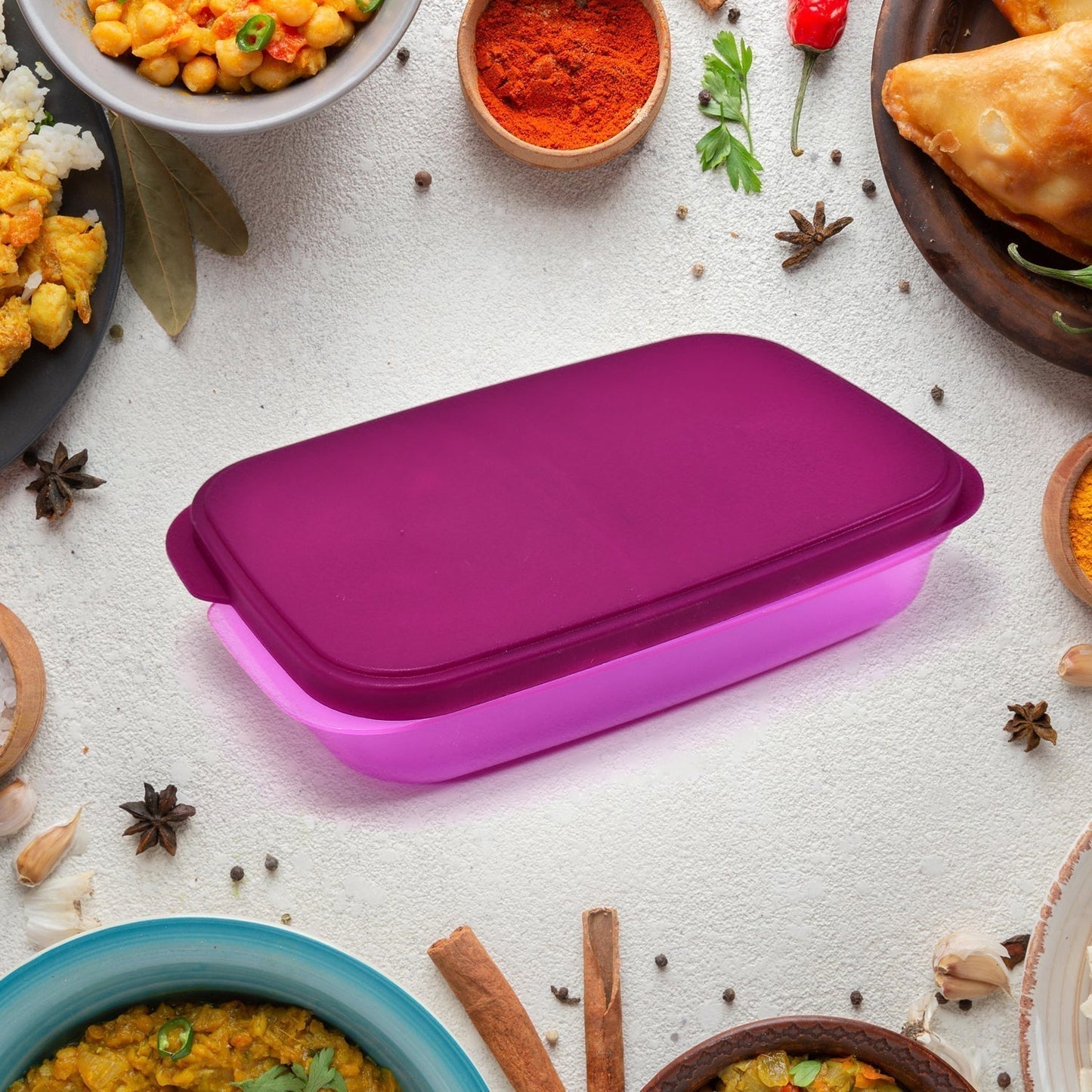 Unbreakable Leak-Proof BPA-Free Lunch Box with 2 Containers & Spoon