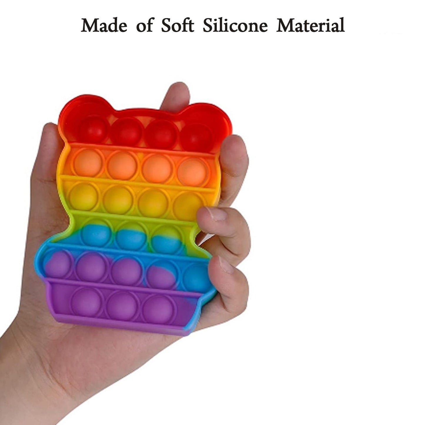 Bear It Fidget Toys Stress Relief Rainbow Toy ( 1 pcs )