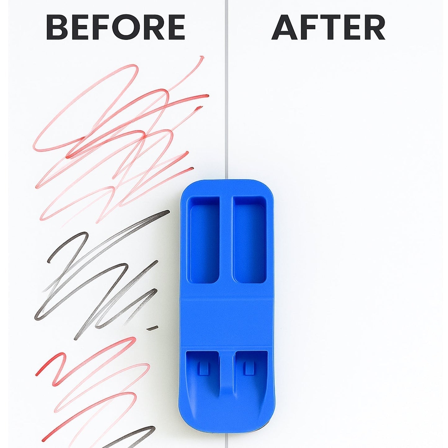 Yashu Magnetic 2-in-1 Whiteboard Duster with Dual Marker Holder (1 Pc)