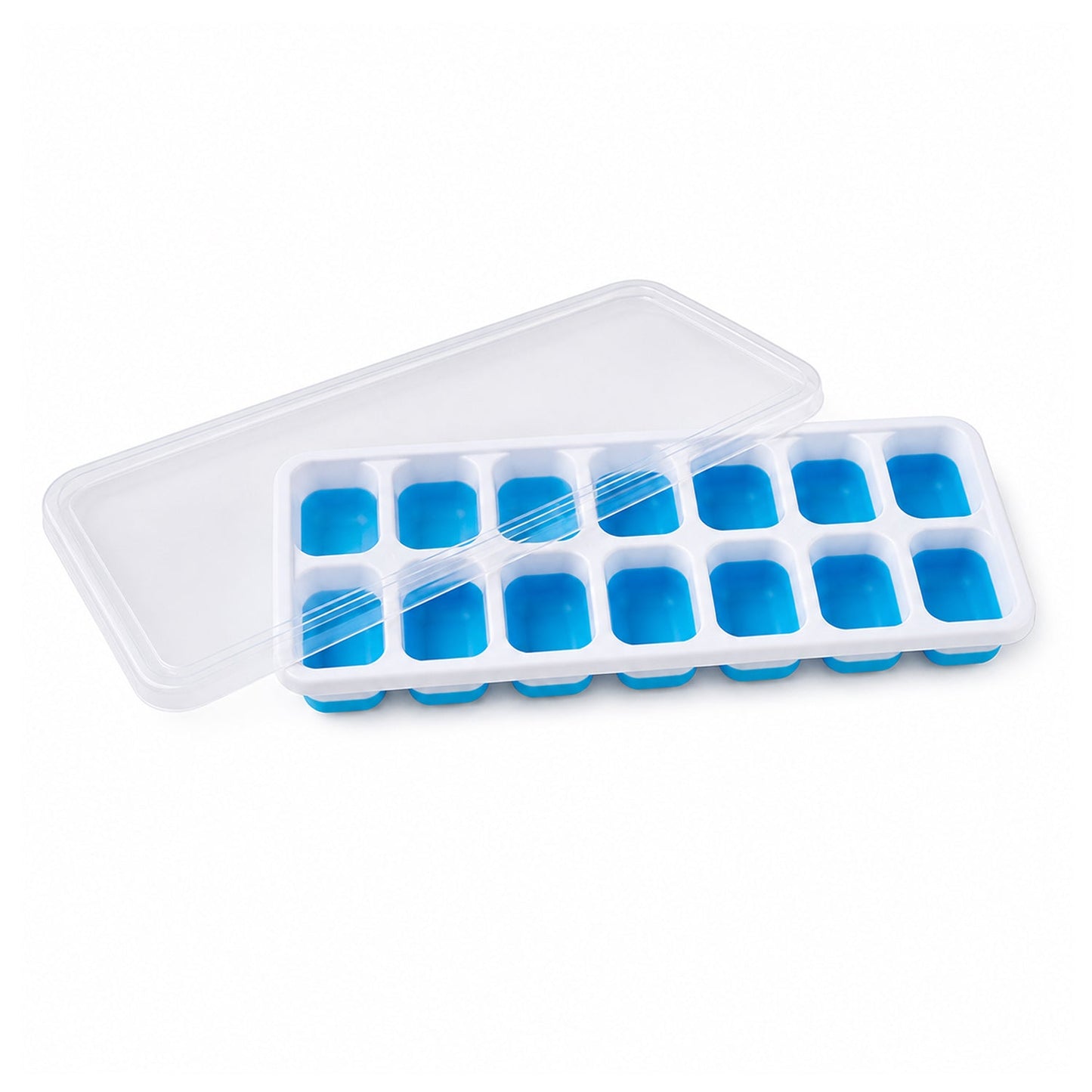 Multipurpose Plastic Ice Cube Tray With Lid (1 Pc, 14 Gride)