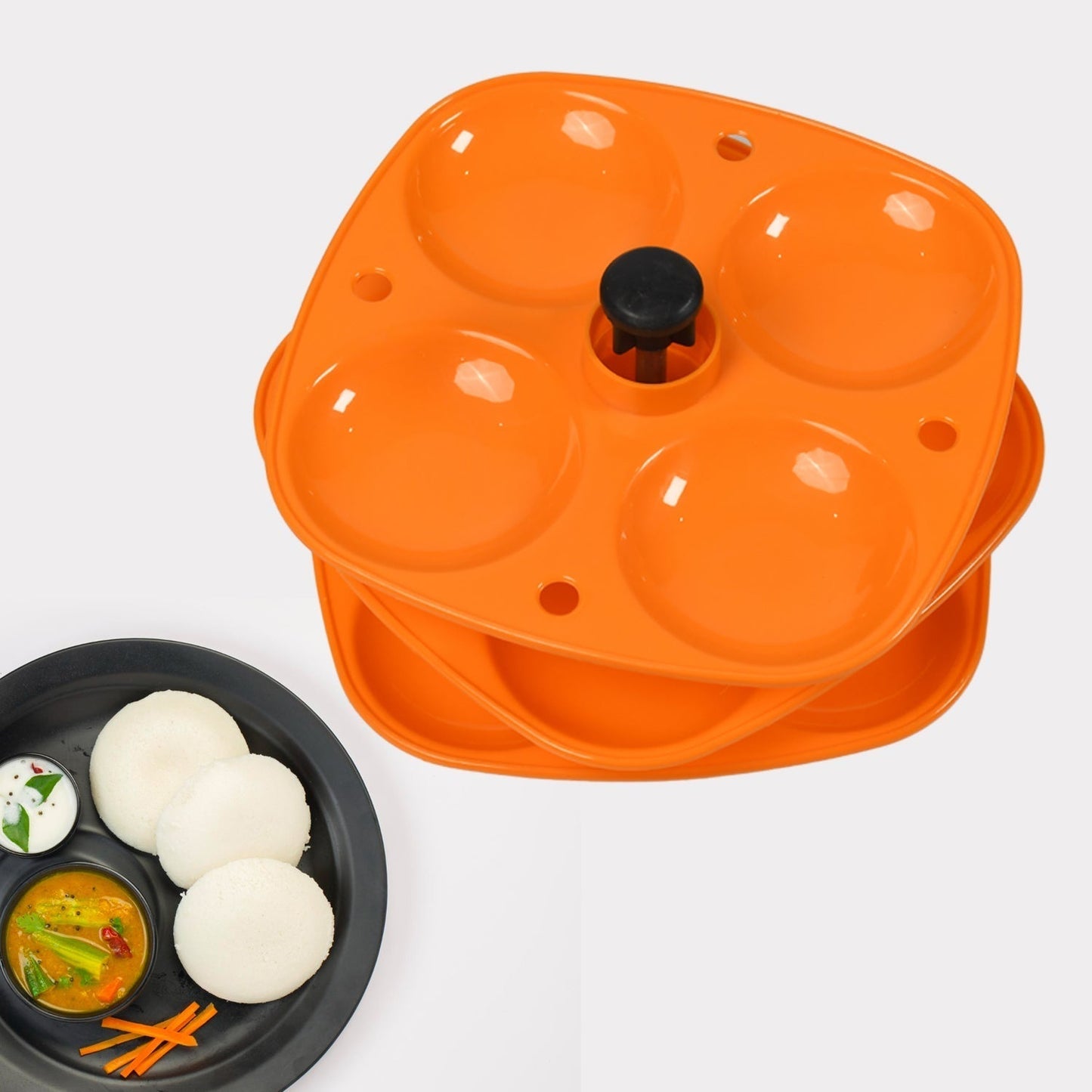 3 Layer Idli Stand for Holding and Serving Idlis (Household Kitchen Use)