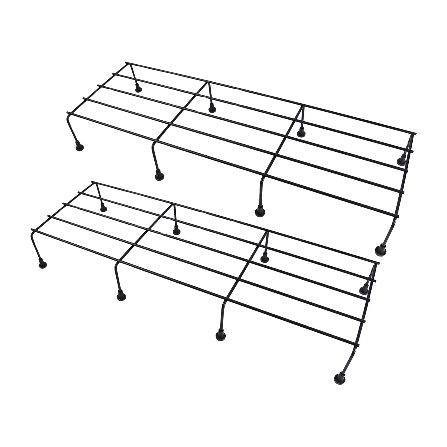 Metal Rectangle Flower plant stand for balcony (60×20 Cm / 2 Pc Set)