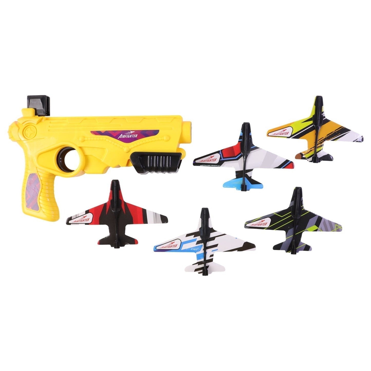 Air Battle Plane Launcher Gun Toy for Kids – Foam Glider Set (1 Set)