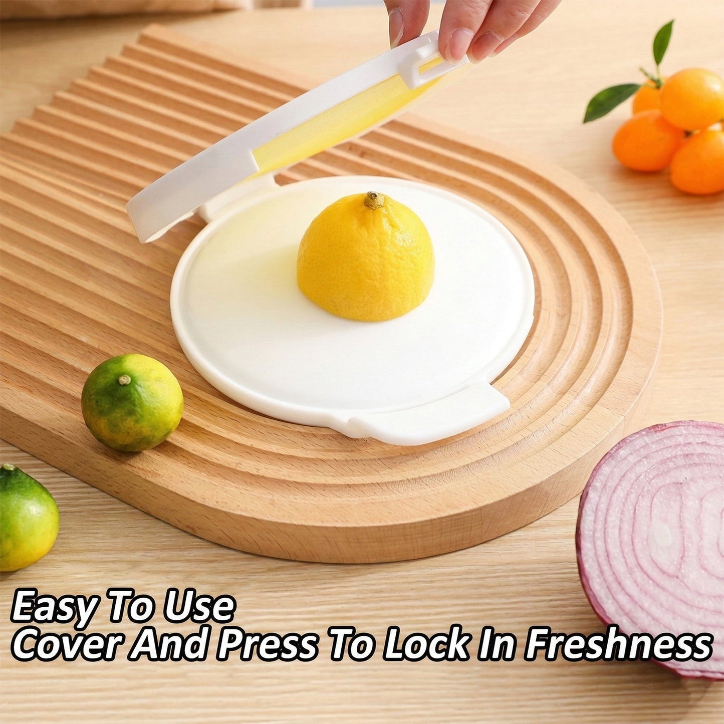 Round Food Saver Storage Container with Lid (1 Pc, 18 x 15 Cm)