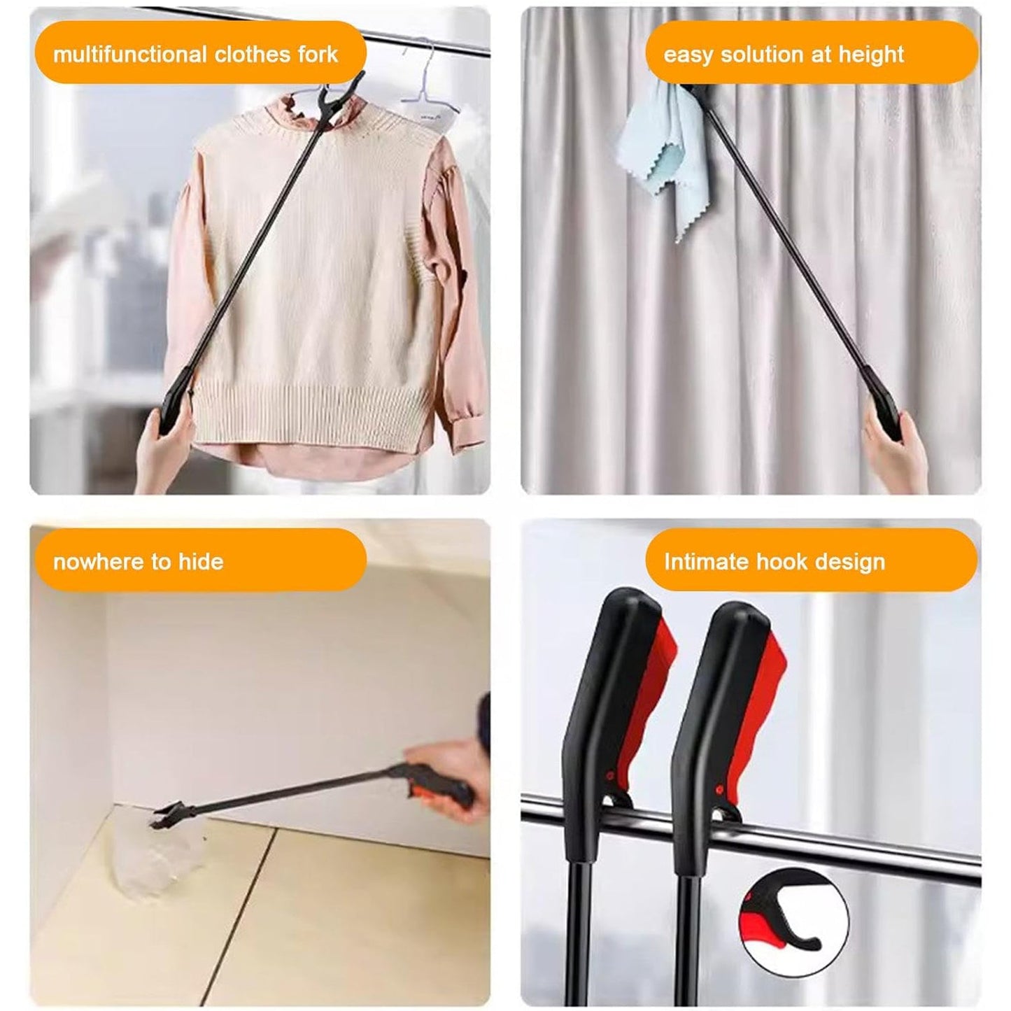 Tool Pick Up Stick for Elderly, Robust Gripping Tool for Outdoor Cleaning (1 pc / Big)