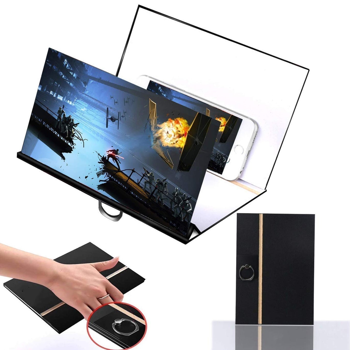 Phone Screen Magnifier & Holder – Video Zoom Display Expander