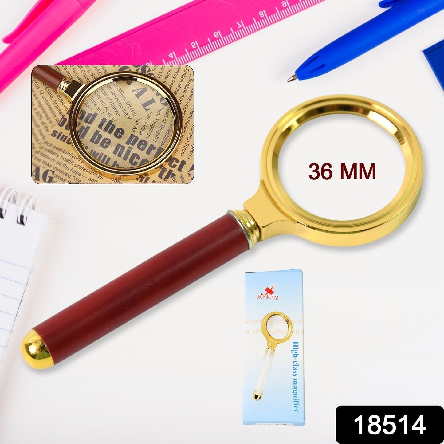 Magnifying Glass Handheld Magnifier (36 MM / 1 Pc)