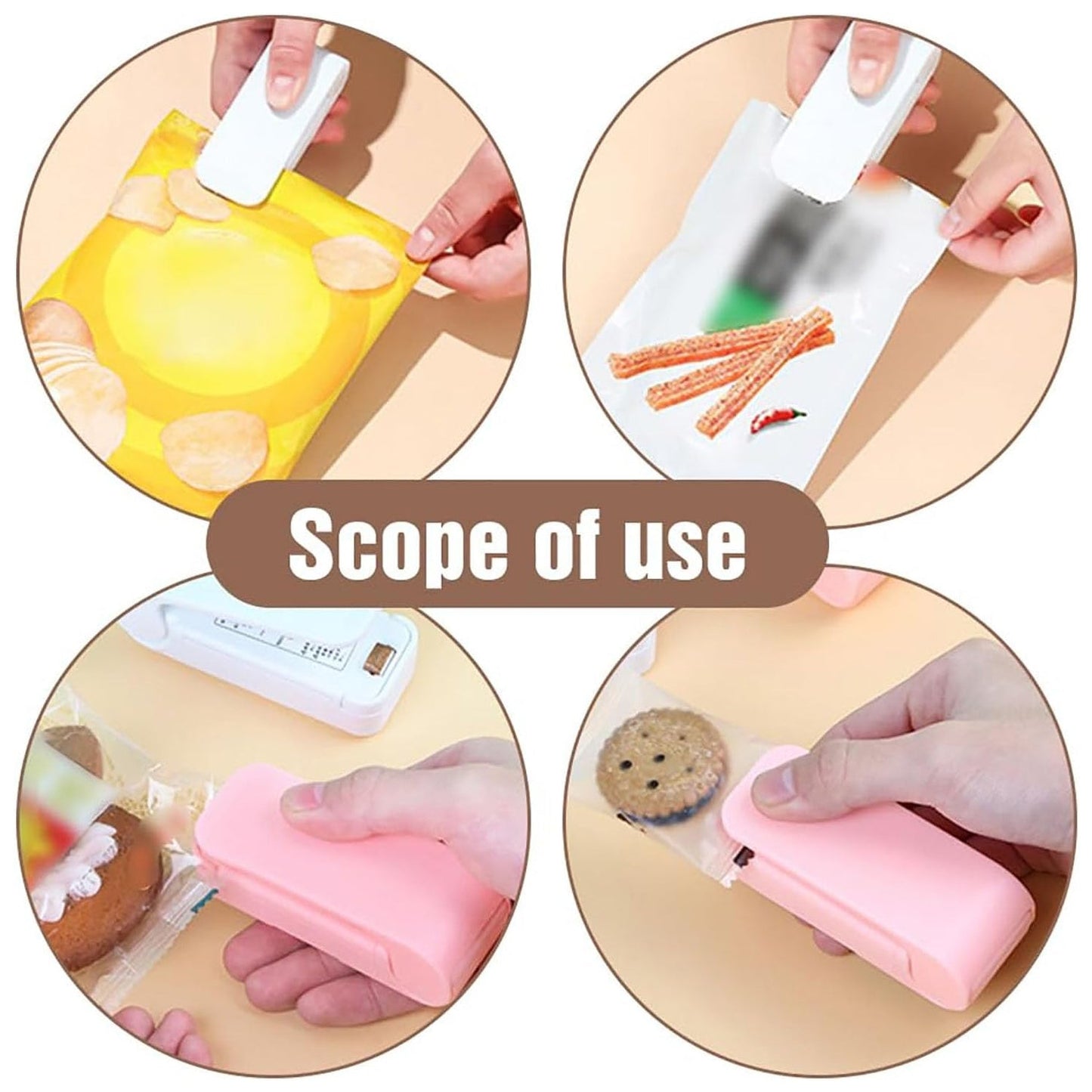 Portable Mini Heat Sealer Machine for Plastic Bags (1 Pc)