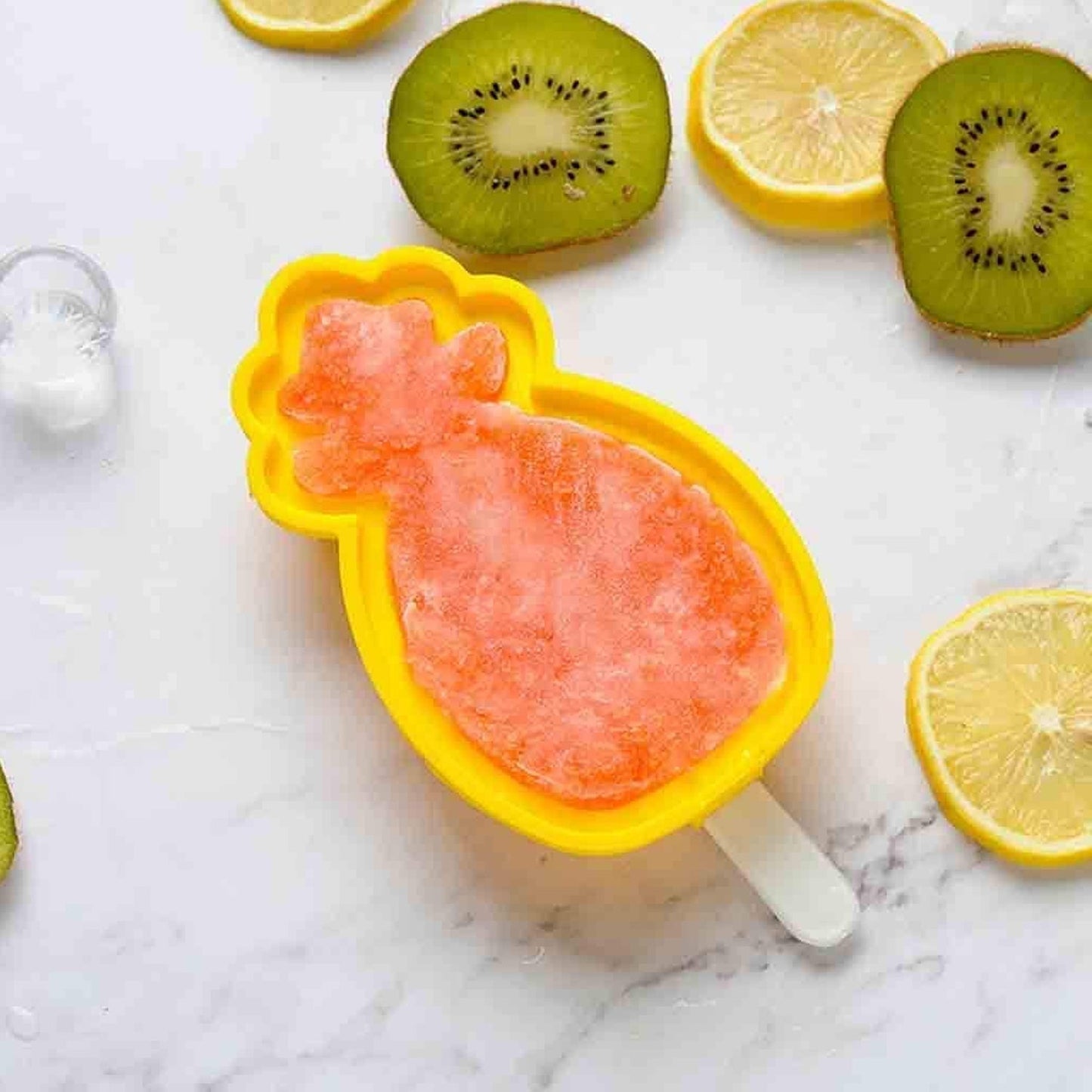 Pineapple Shape sicle Molds - Durable Silicone Ice Candy Cream Mould, DIY Ice Kitchen Tool