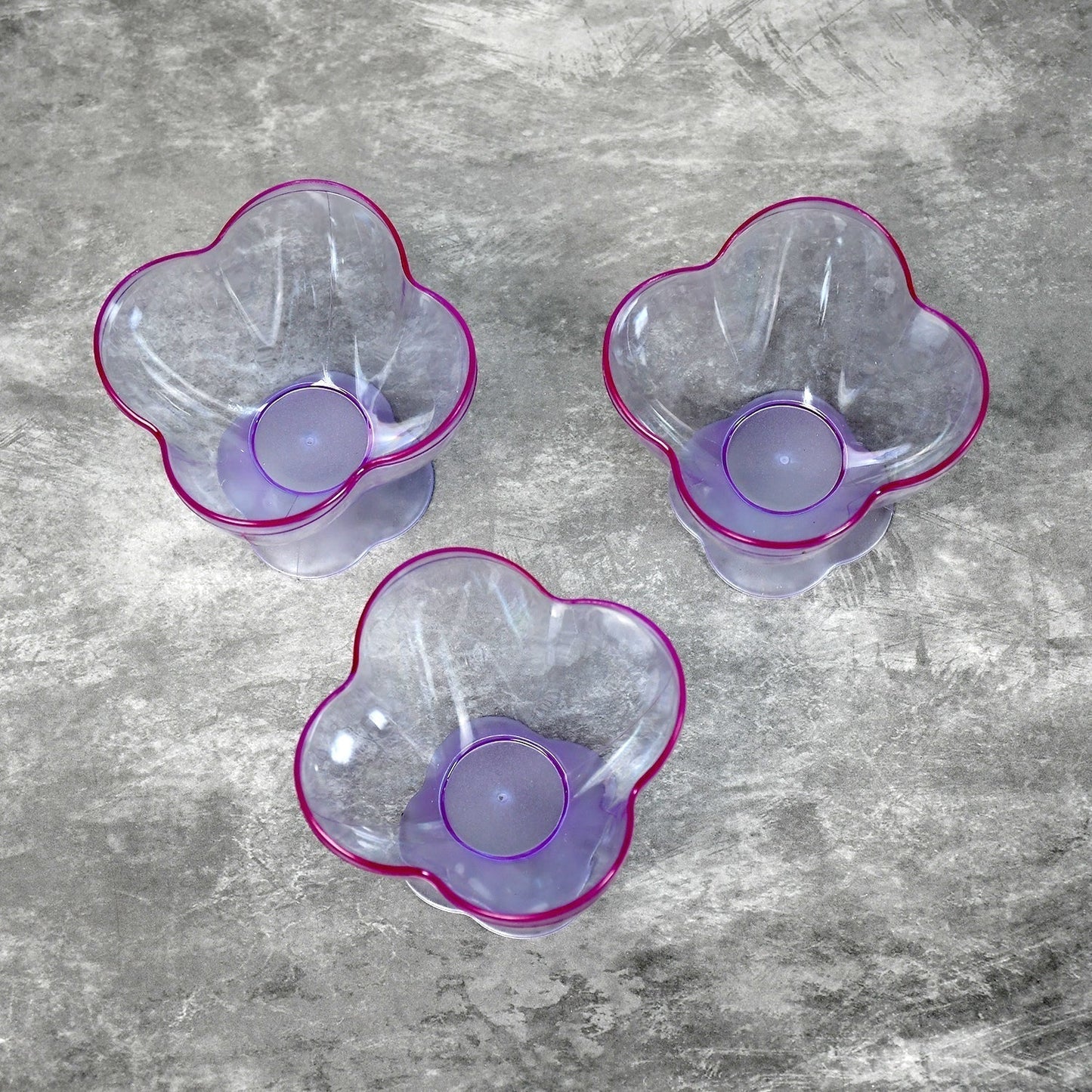 MODERN STYLE DESSERT & ICE CREAM BOWL PLASTIC 6PCS FOR HOME ,OFFICE,PARTY