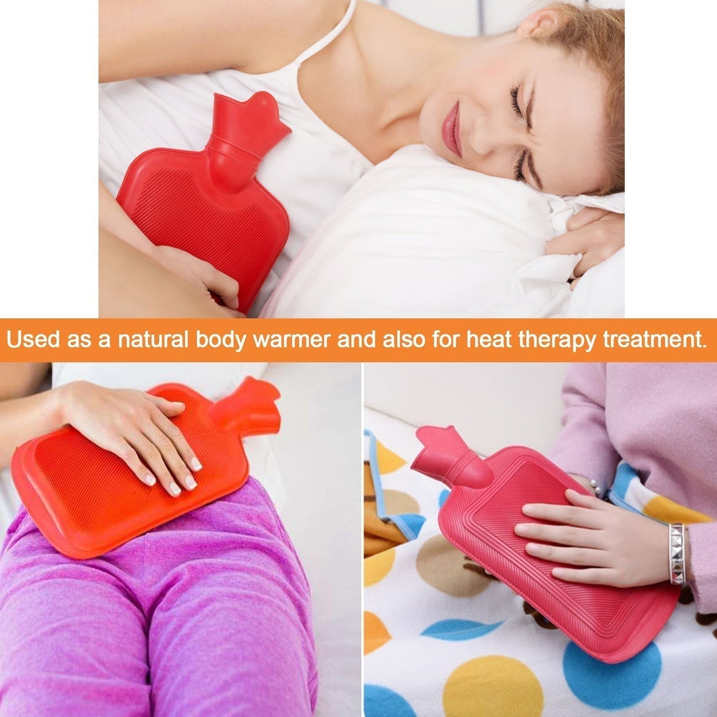 Rubber Hot Water Heating Bag for Pain Relief