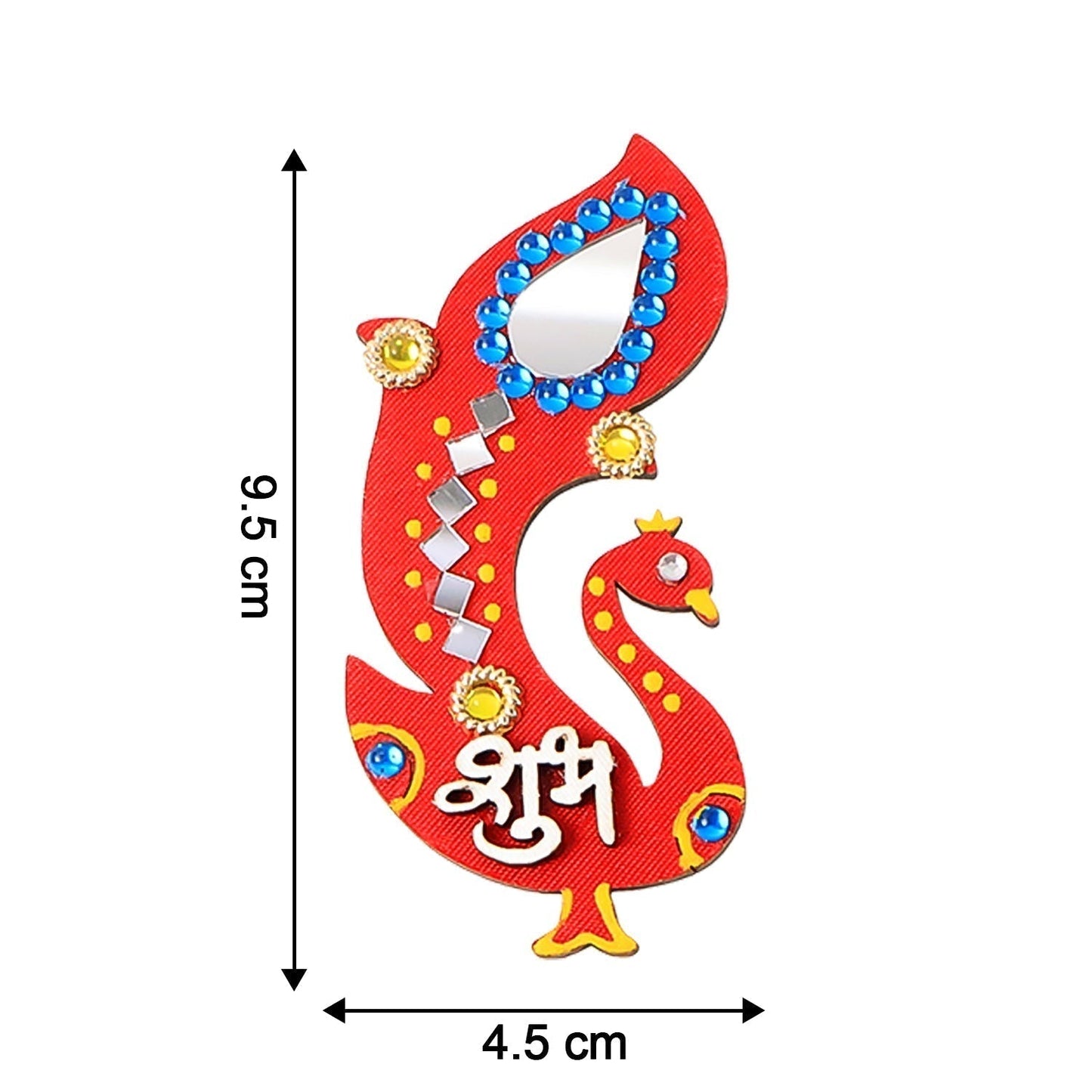 Decorative Wooden Shubh Labh Wall Hanging (2 Pc)