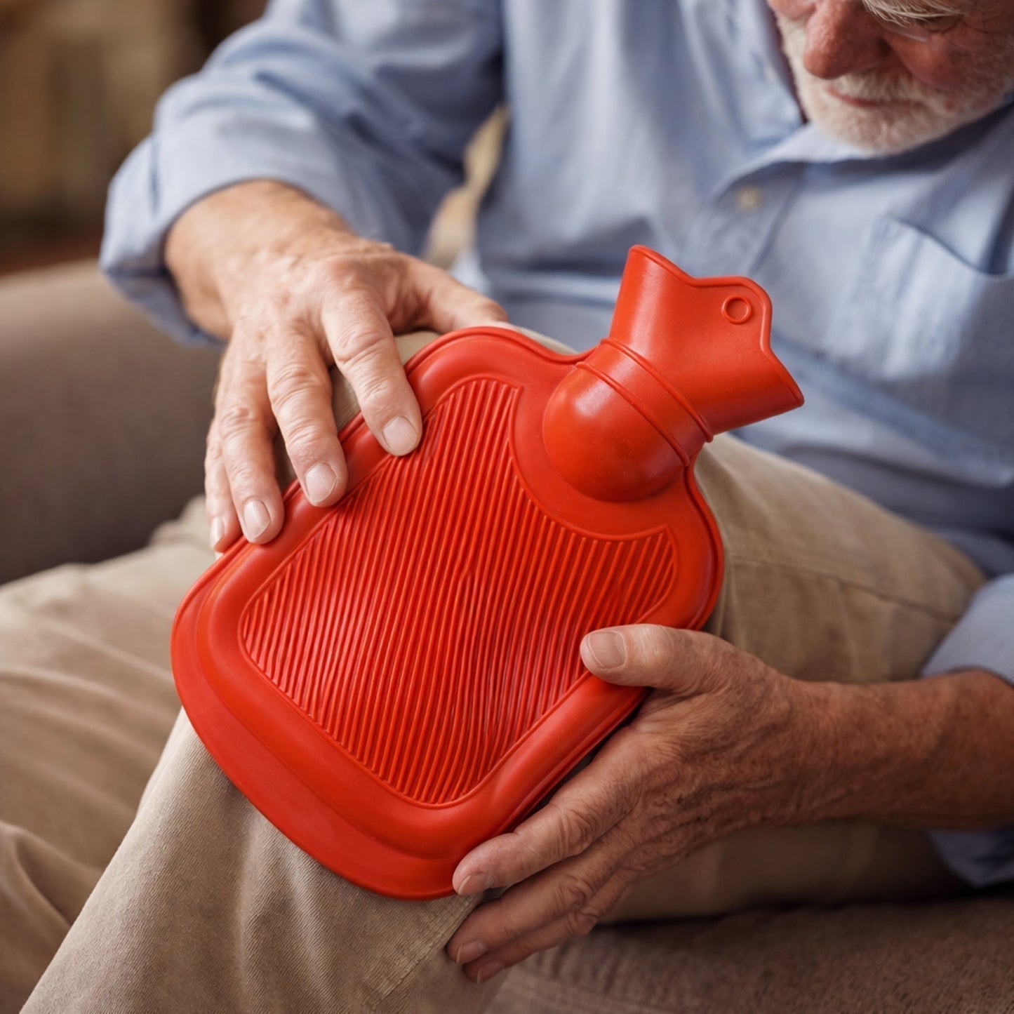 Classic Rubber Hot Water Bag for Pain Relief (1 pc)