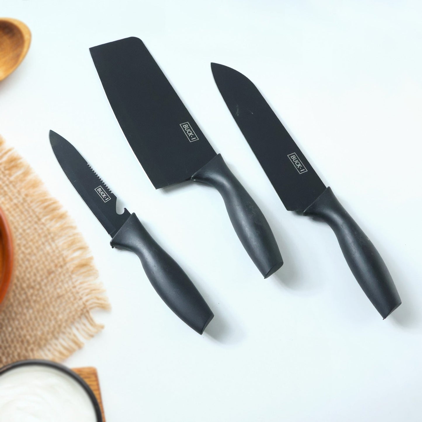 3-in-1 Professional Kitchen Knife Set (1 Set)