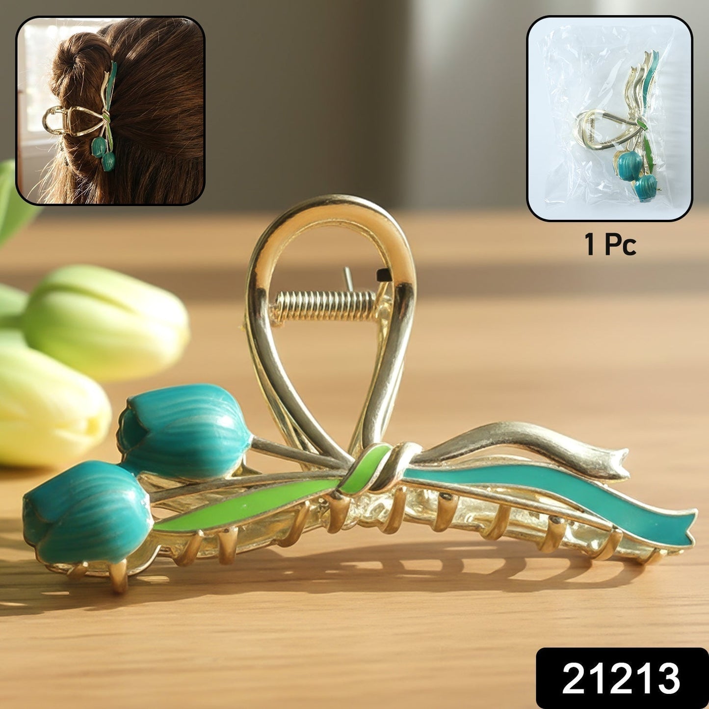 Elegant Decorative Hair Claw Clip (1 Pc)