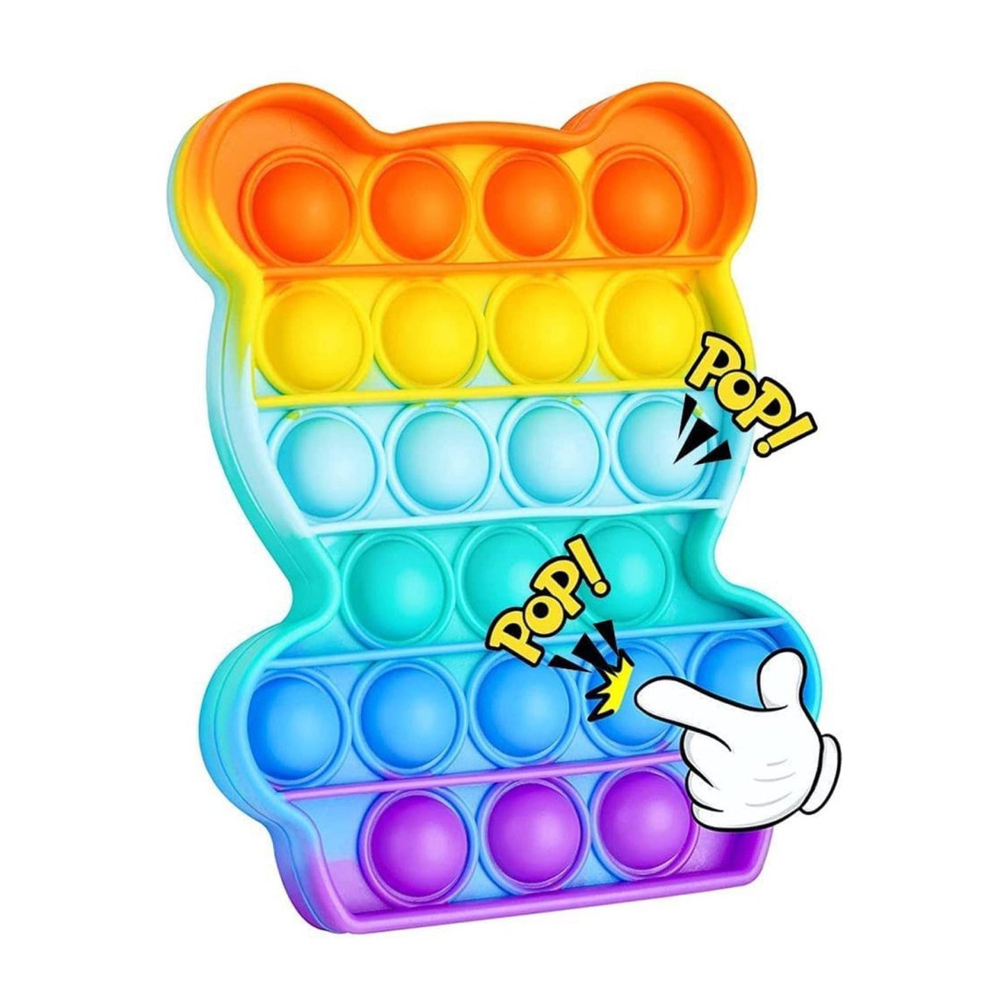 Bear It Fidget Toys Stress Relief Rainbow Toy ( 1 pcs )