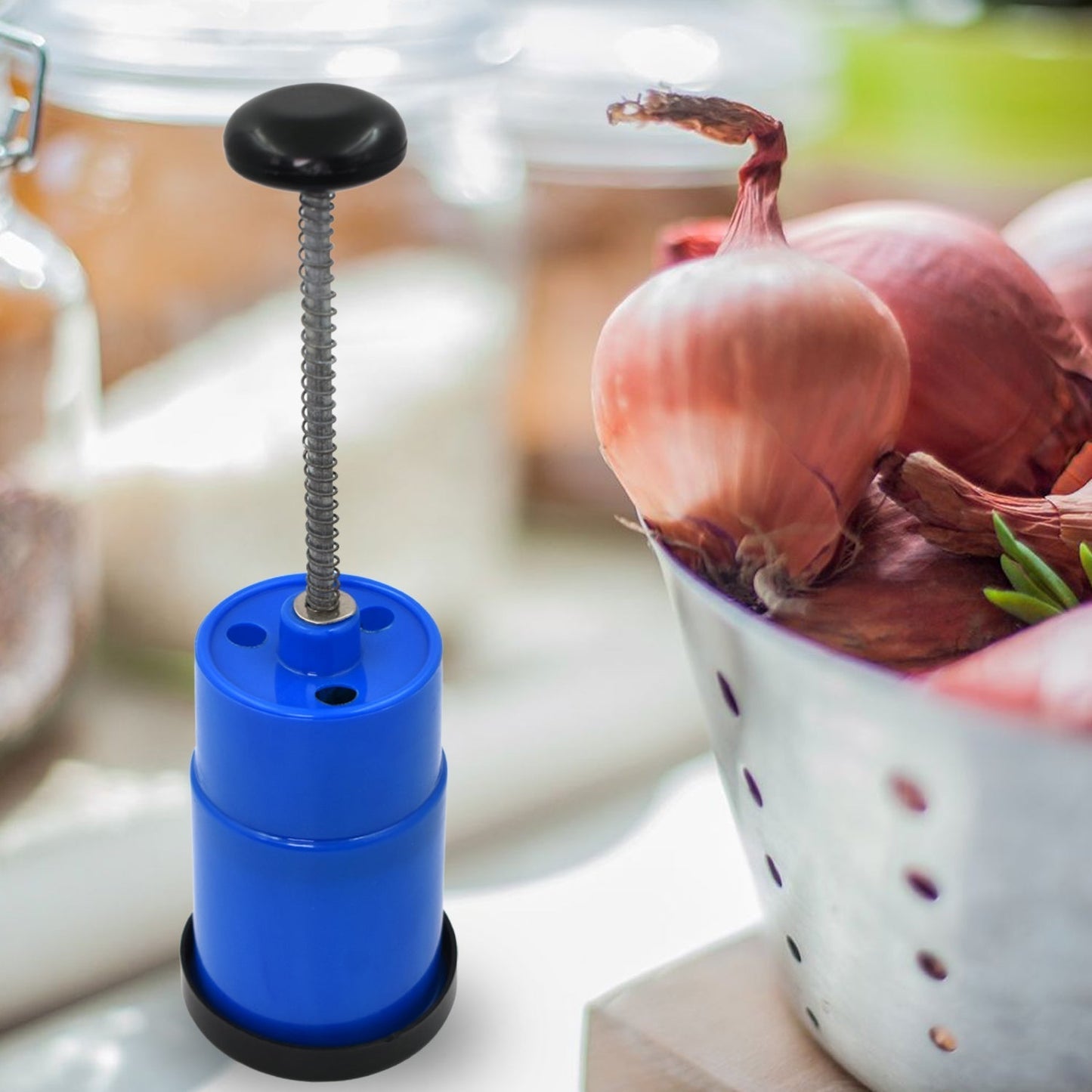Onion Vegetable Hand Press Cutting Chopper (1 Pc / Mix Color)
