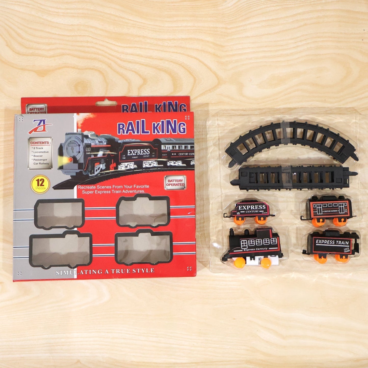 Battery Opera Express Train Track Play Set with Lights & Sounds (1 Set)