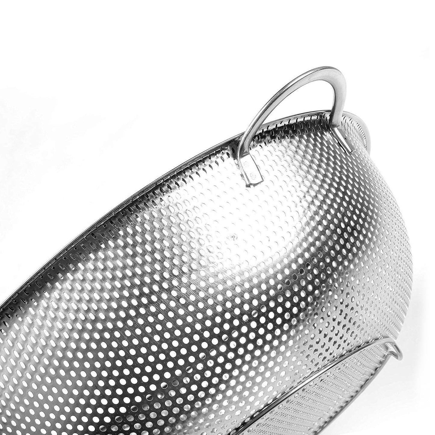 Stainless Steel Rice Vegetables Washing Bowl Strainer Collapsible Strainer.