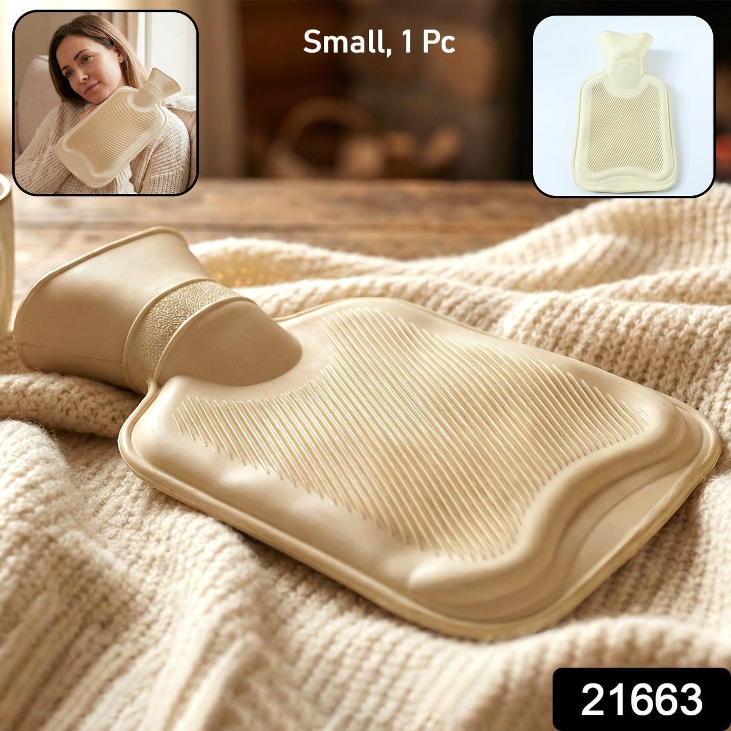 Reusable Hot Water Bag for Pain Relief & Warm Compress Therapy (1 Pc)