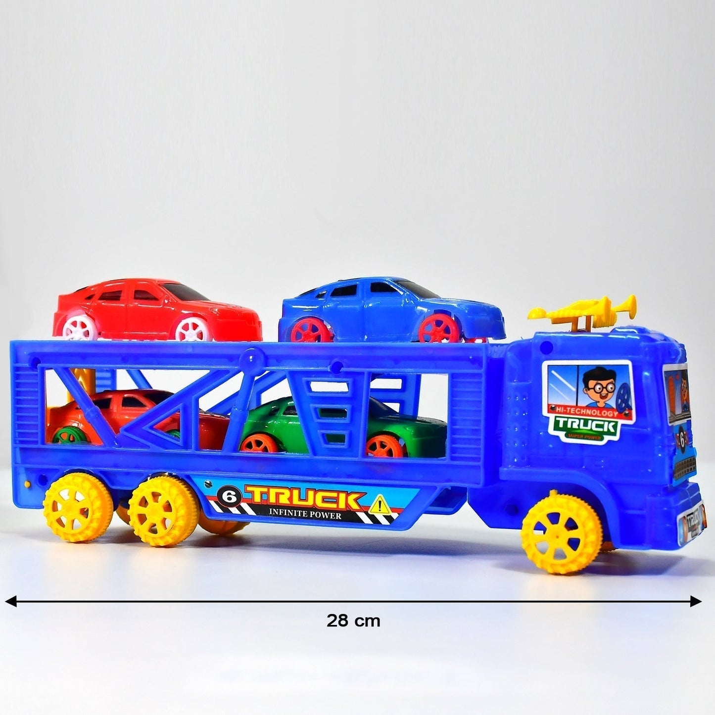 Toy Set Truck with 4 Mini Cars Toy Vehicles for Children