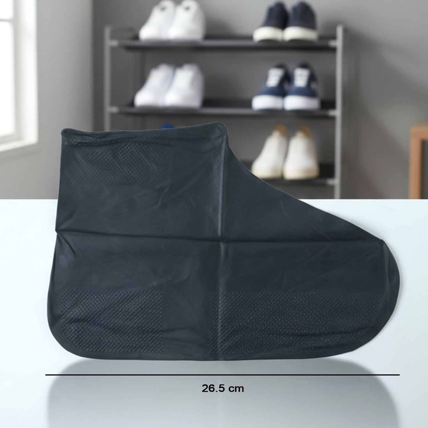 Portable Waterproof Latex Silicone Shoe Cover (1 Pair, Medium)