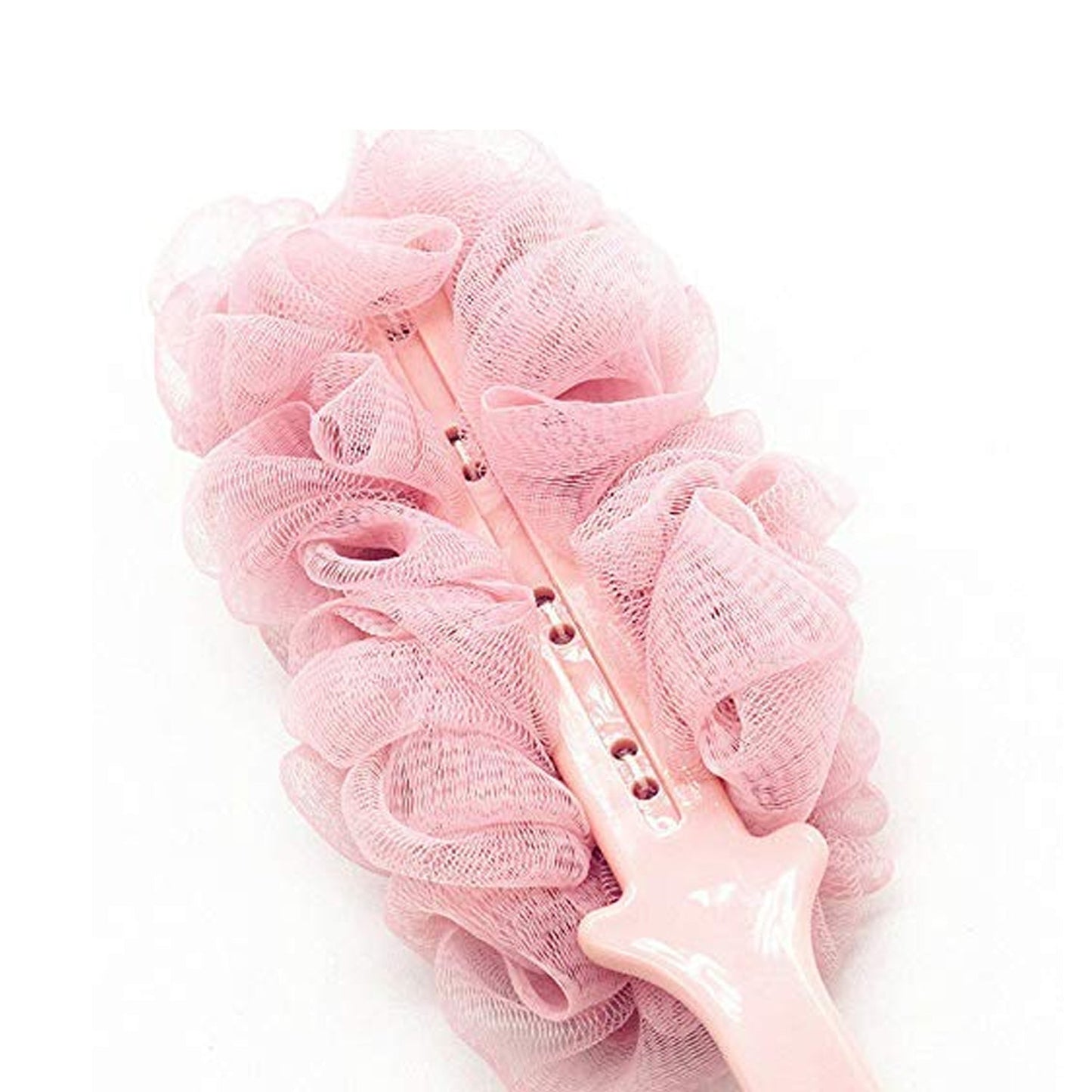 Loofah Back Scrubber for Shower, Long Handle Bath Sponge Shower Brush, Soft Nylon Mesh Back Cleaner Washer, Body Bath Brush for Women and Men, Bathroom Shower Accessories