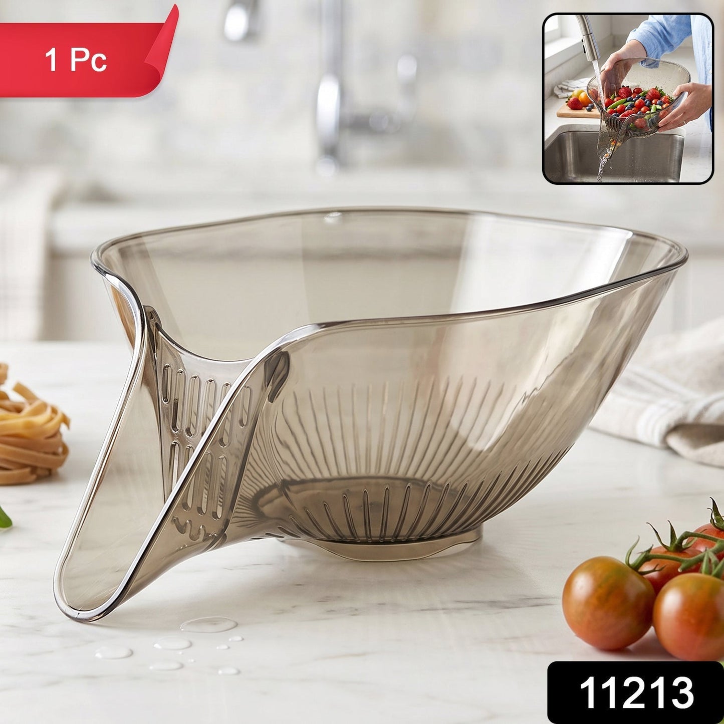 Multipurpose Fruit and Vegetable Washing Strainer Basket (1 Pc)