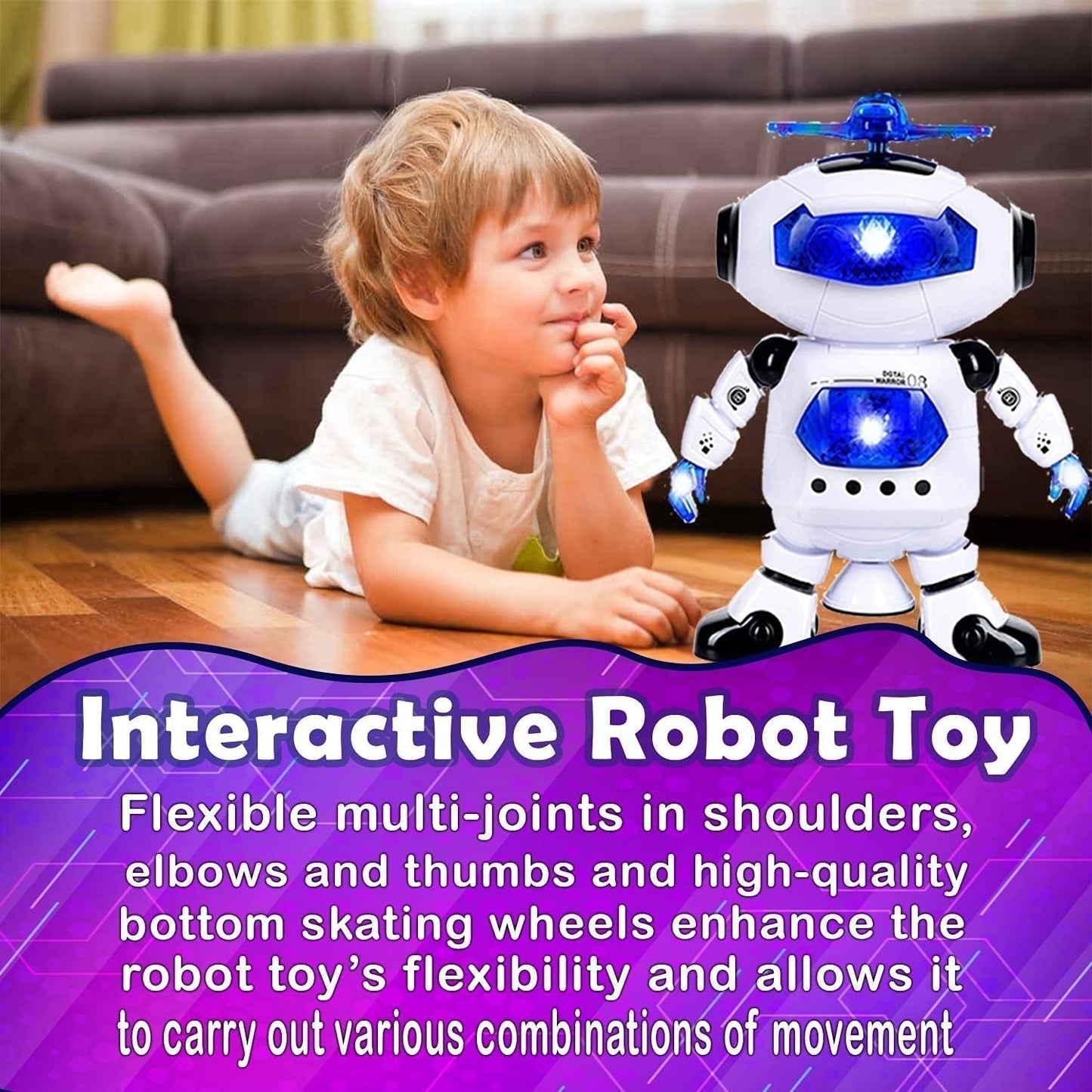 Dancing Robot with 3D Lights and Music.
