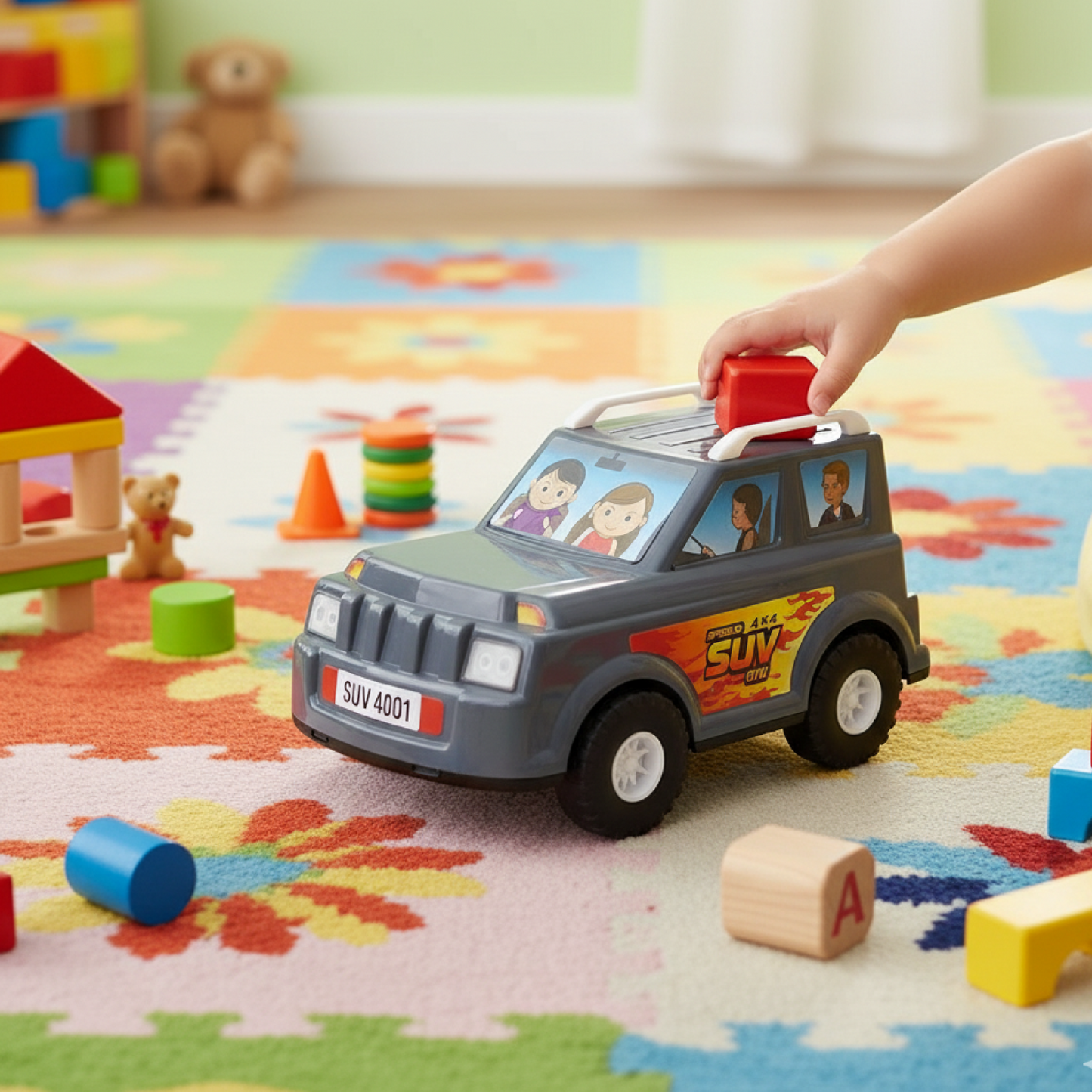Funwoods Scurry Toy Cars for Kids - 12 Pcs, Colorful, Fun & Interactive Cars