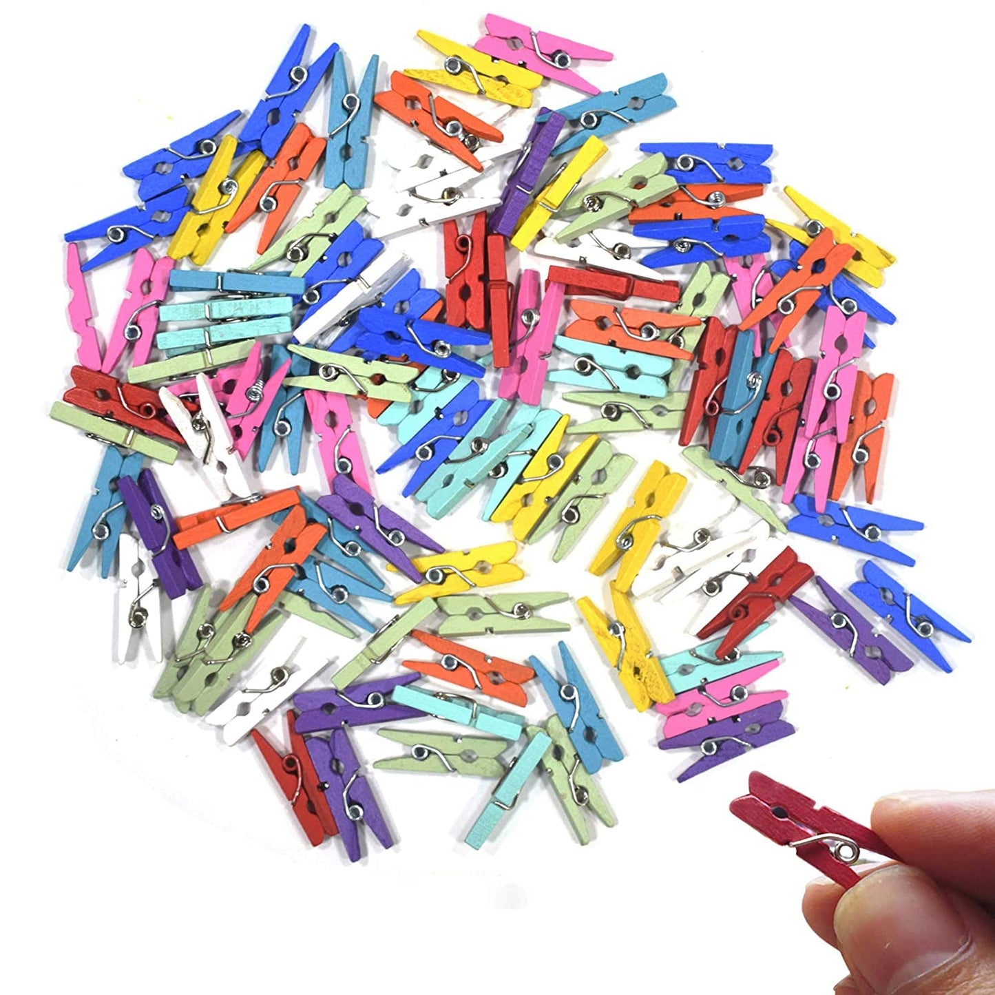 Multipurpose Wooden Clips / Cloth Pegs (Small, 50 Pcs)