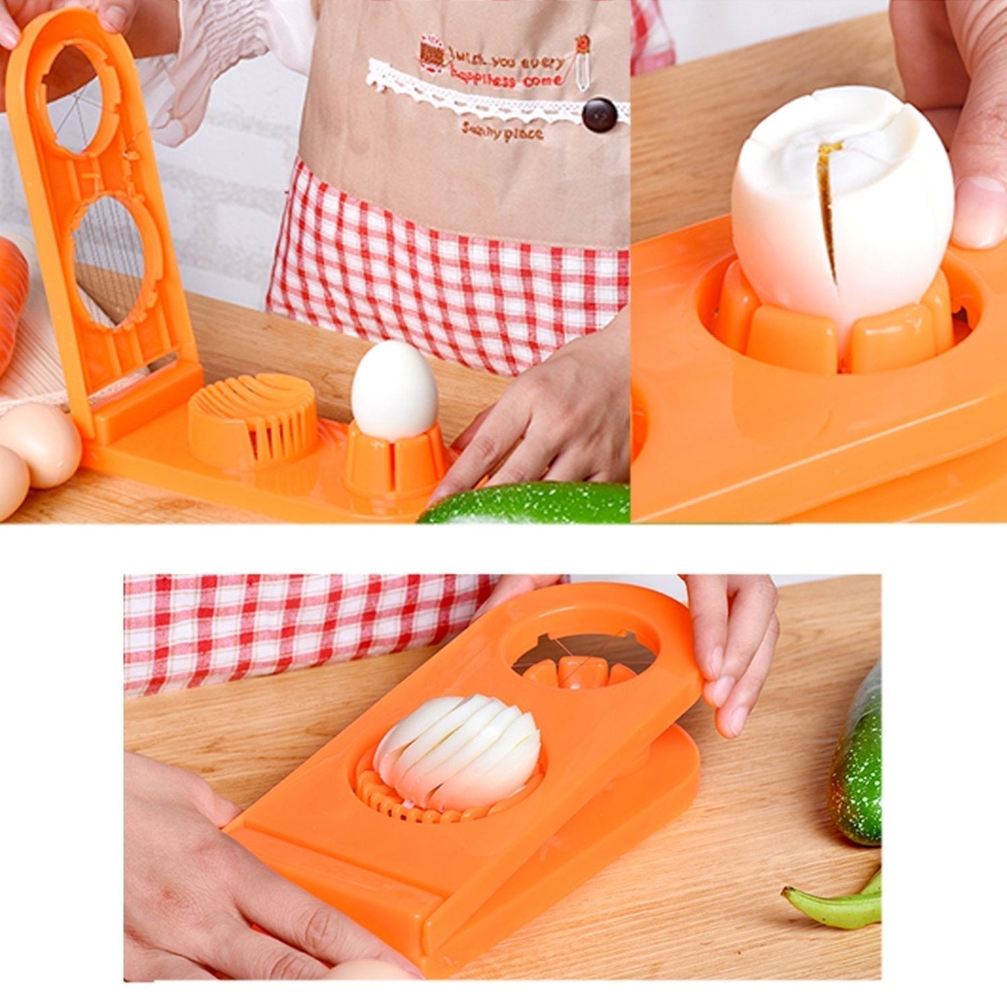 Multi-Segment 2 in 1 Egg Cutter / Slicer