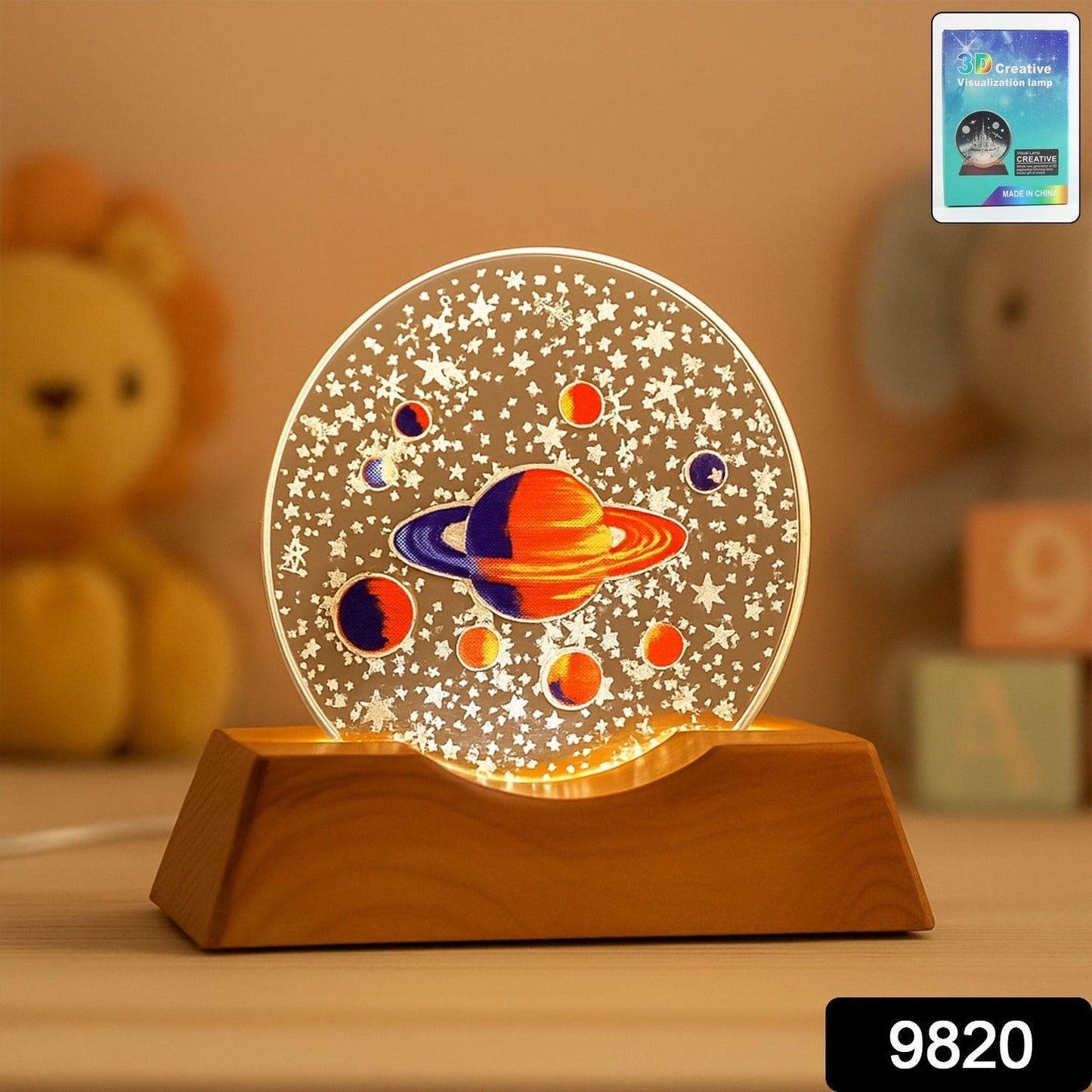 3D Creative Visualization Lamp – LED Night Ligh (1 Pc)