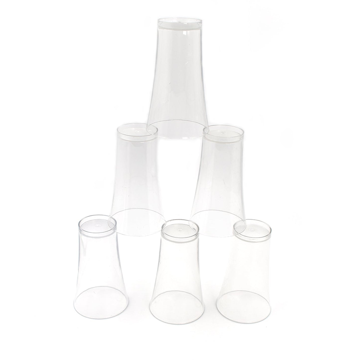 Plastic Drinking Glass Juice Glass Water Glass Set of 6 Transparent Glass