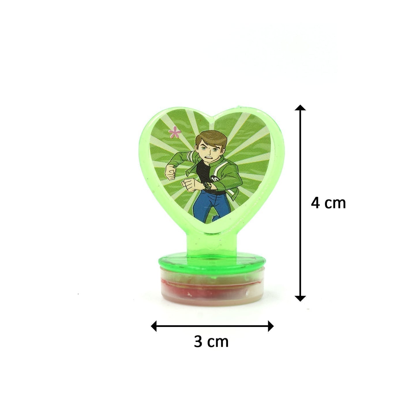Cartoon Heart Stamps – Motivational Reward Stamps for Kids, Teachers & Parents (6 Pc, Multicolor)