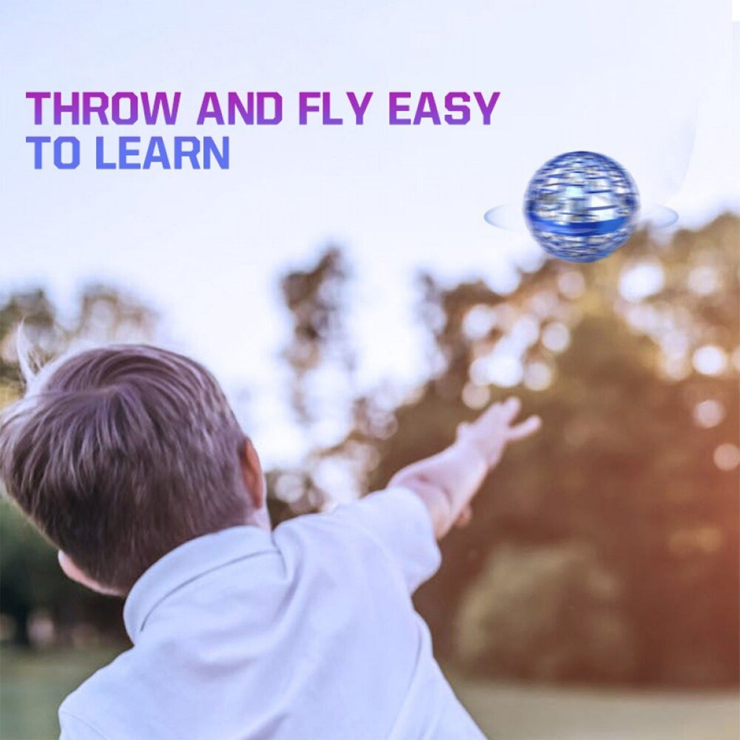 Flying Ball Toy - USB RGB Lights 360° Rotating Magic Ball | Natation