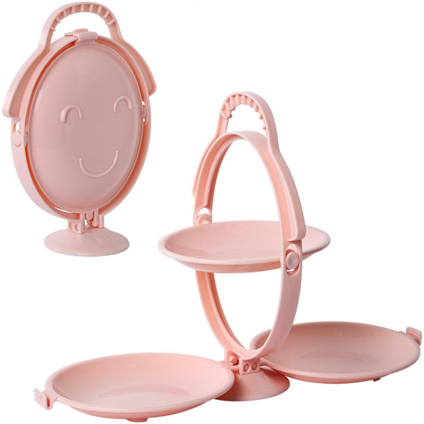 3-Layer Foldable Multi-Purpose Snack, Fruit & Dessert Serving Stand (1 Pc)