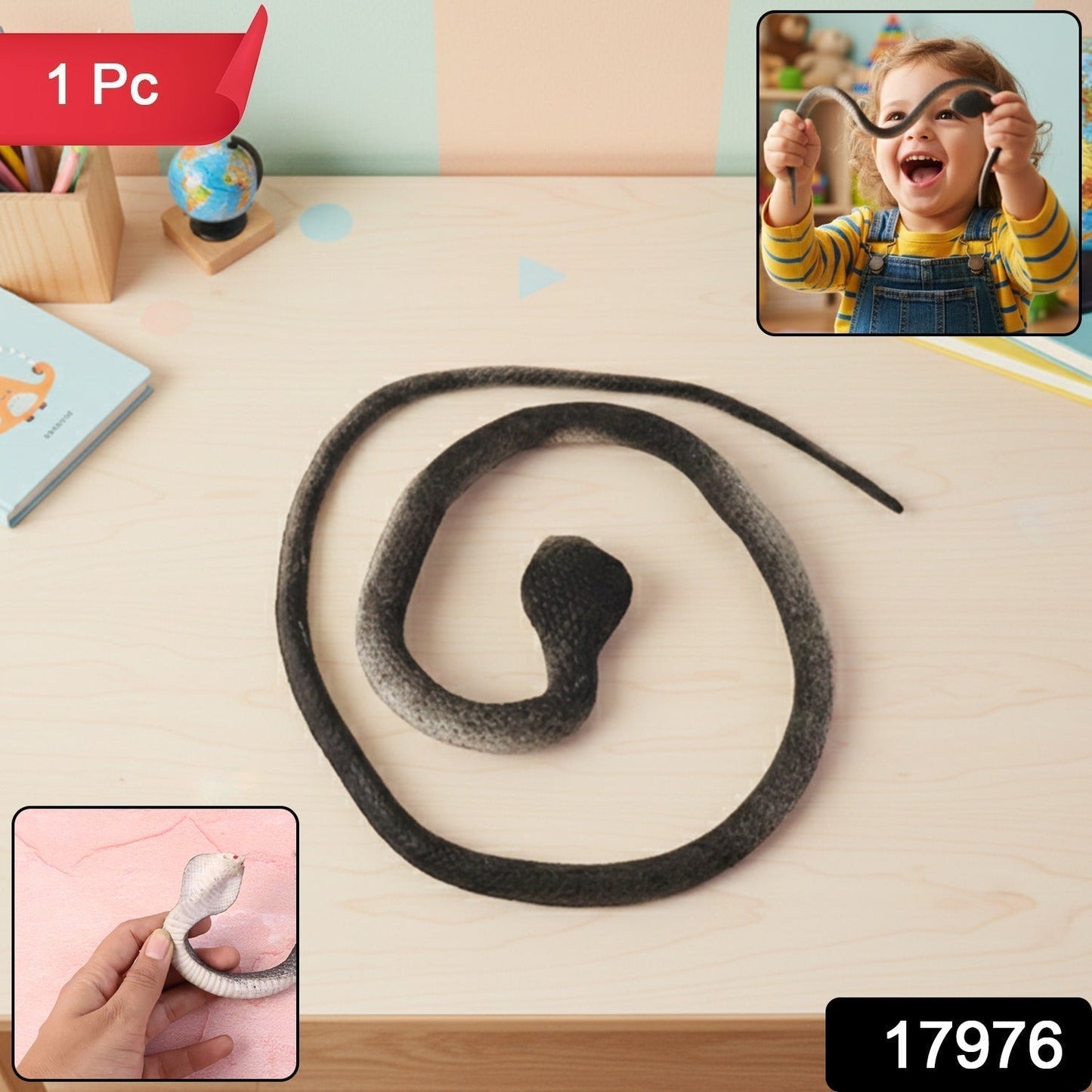Realistic Dummy Snake Toy for Kids Pranks (1 Pc)