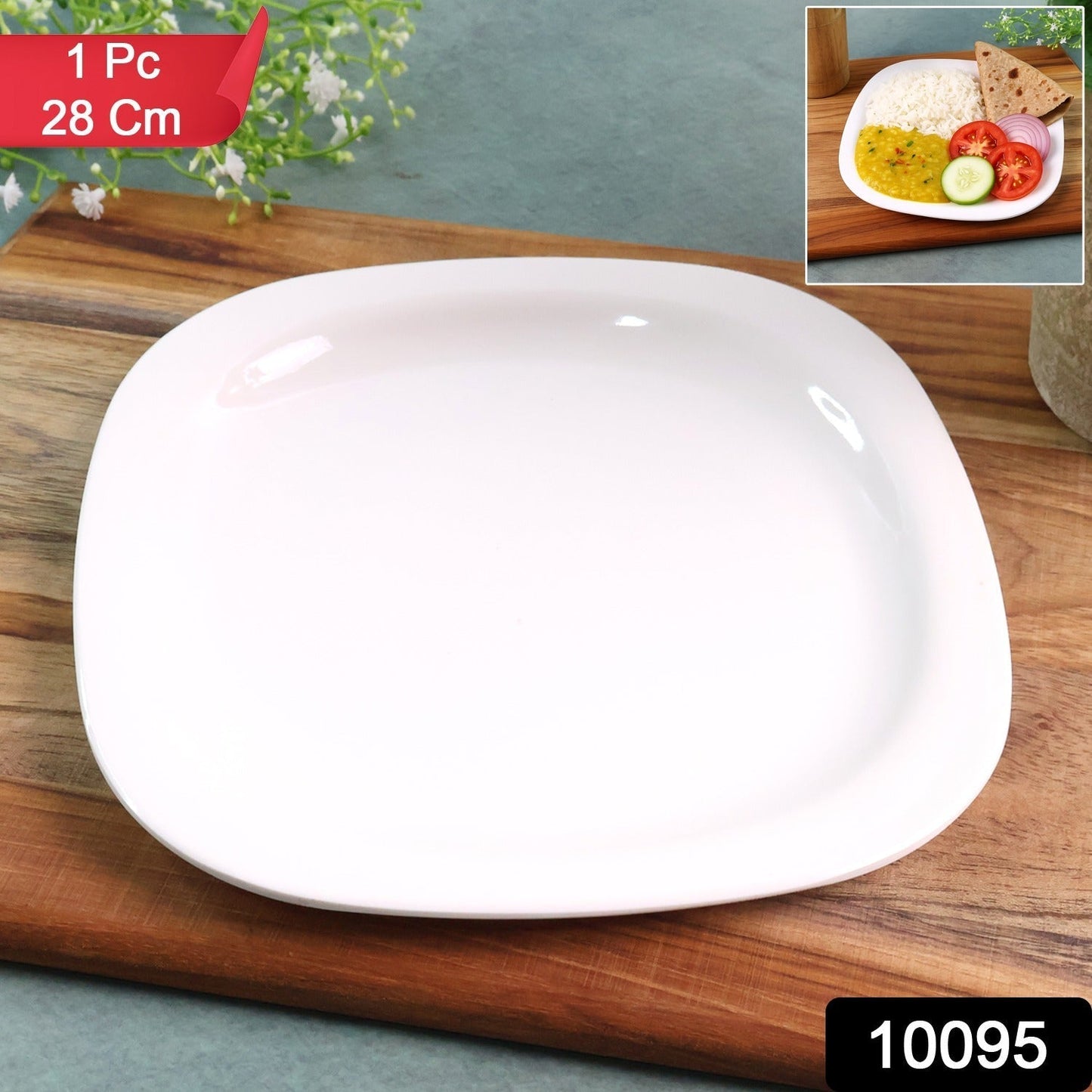 Premium Square Dinner Plate (28 cm / 1 Pc)