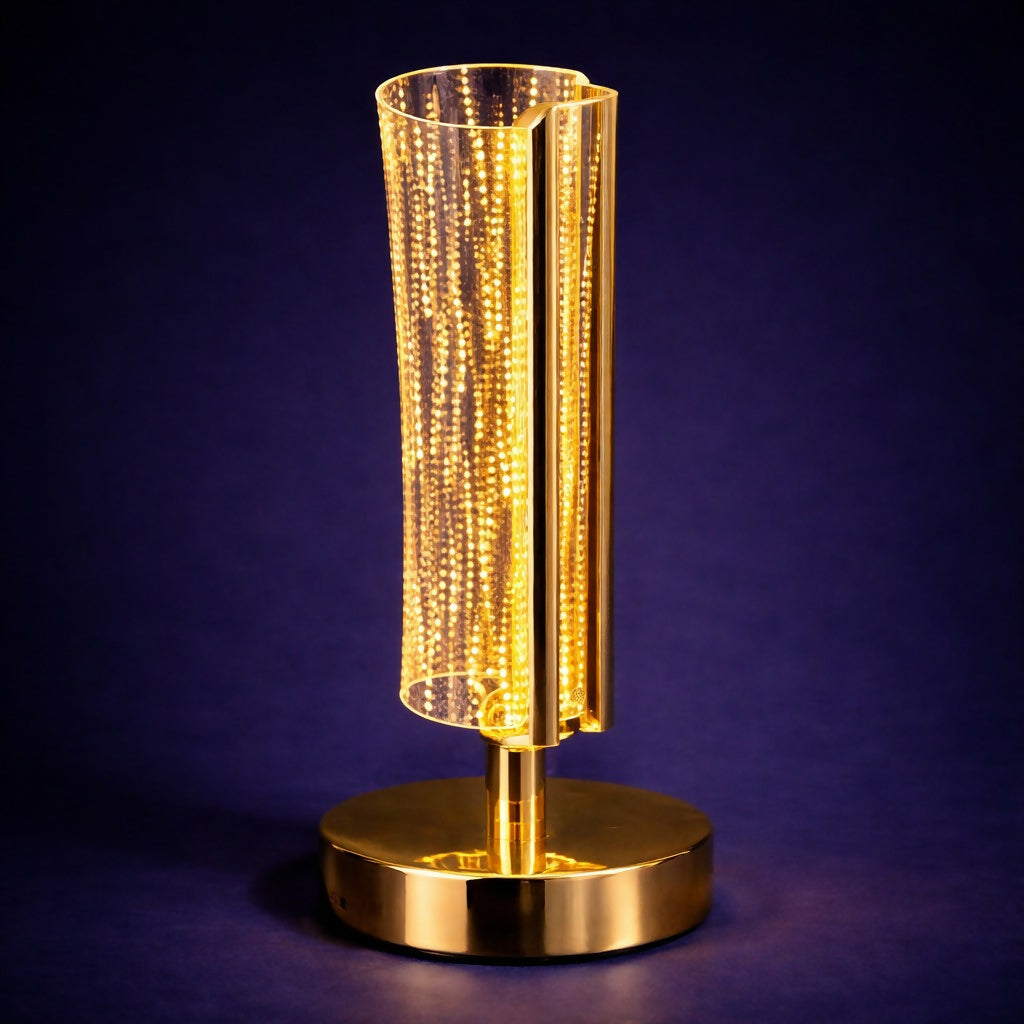 Luxury LED Table Lamp with Crystal Design for Bedroom & Living Room
