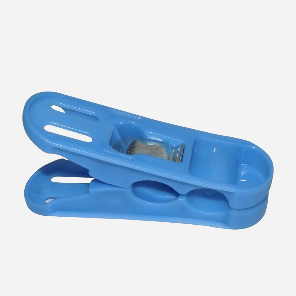 Cloth Drying Non-Slip Light Plastic Clips (Multicolour) (Pack of 12)
