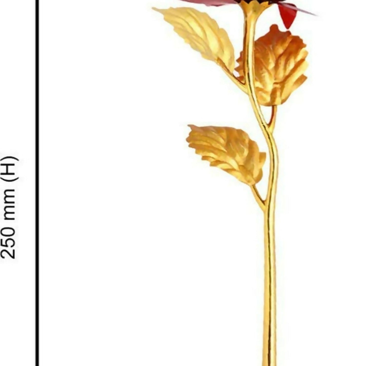 24K Gold Plated Artificial Rose for Gift