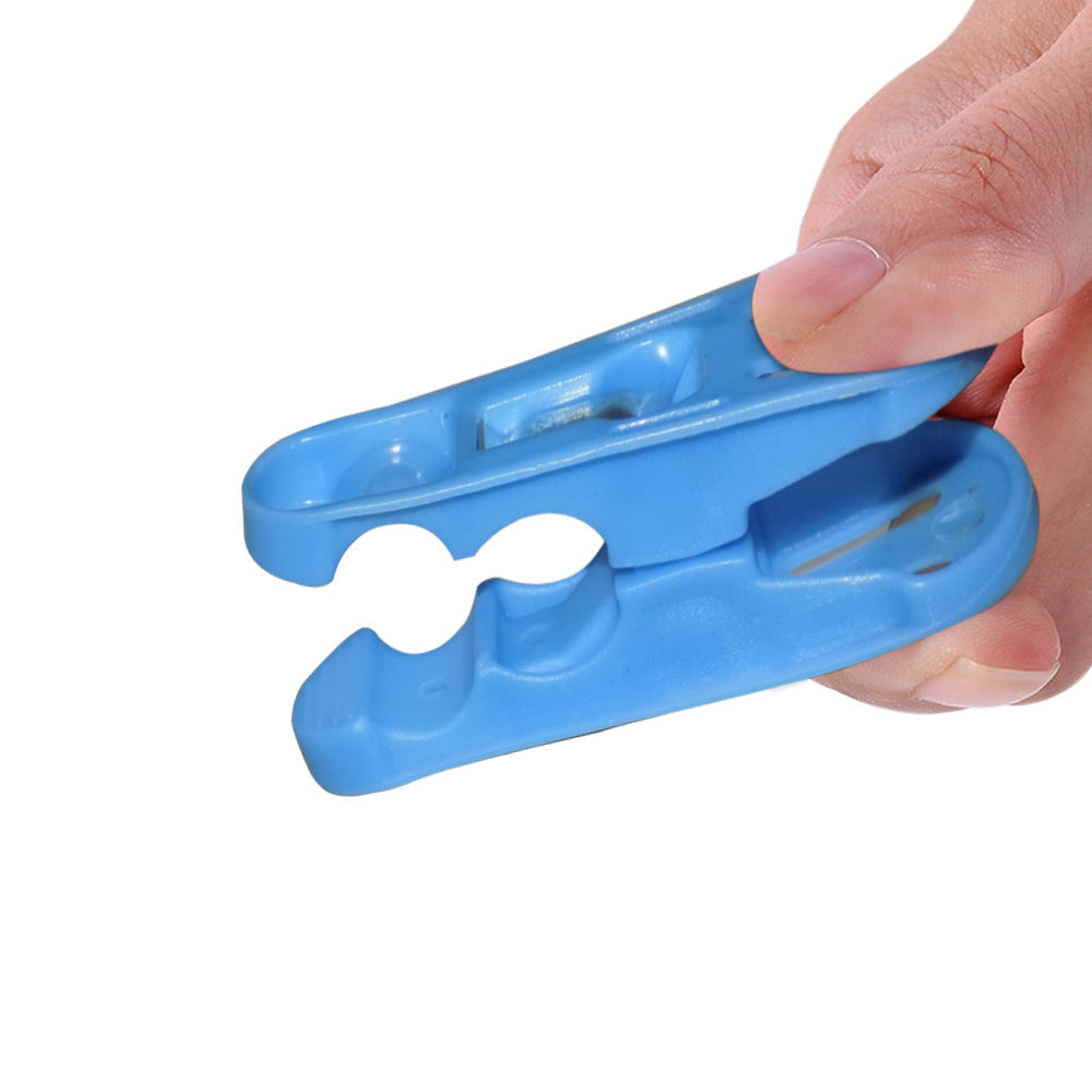 Cloth Drying Non-Slip Light Plastic Clips (Multicolour) (Pack of 12)