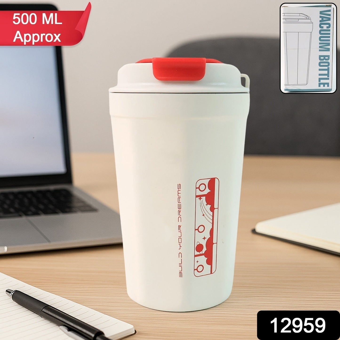 Premium Vacuum Insulated Coffee bottle 500ml Approx, Tumbler (1 Pc)