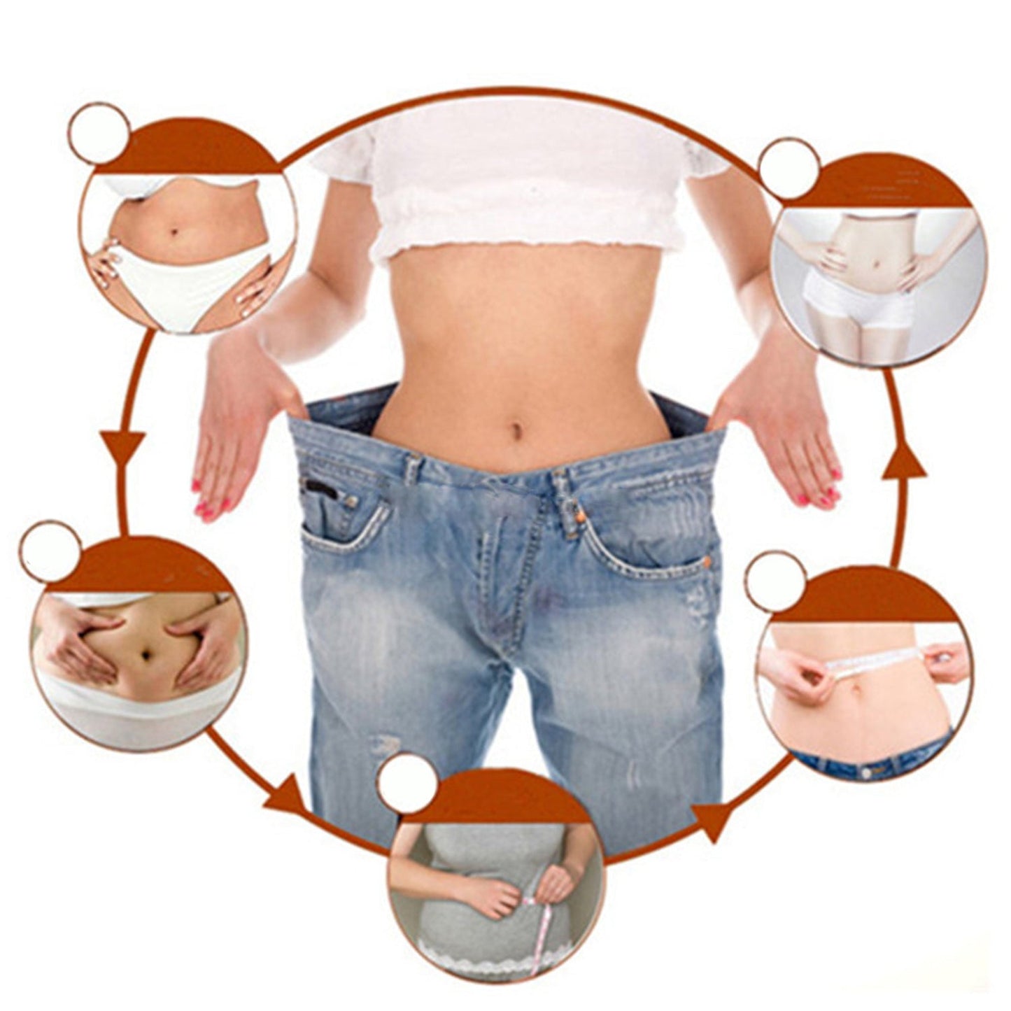 Wonder Patch Quick Slimming Patch Belly Slim Patch Abdomen Fat burning Navel Stick Slimer Face Lift Tool