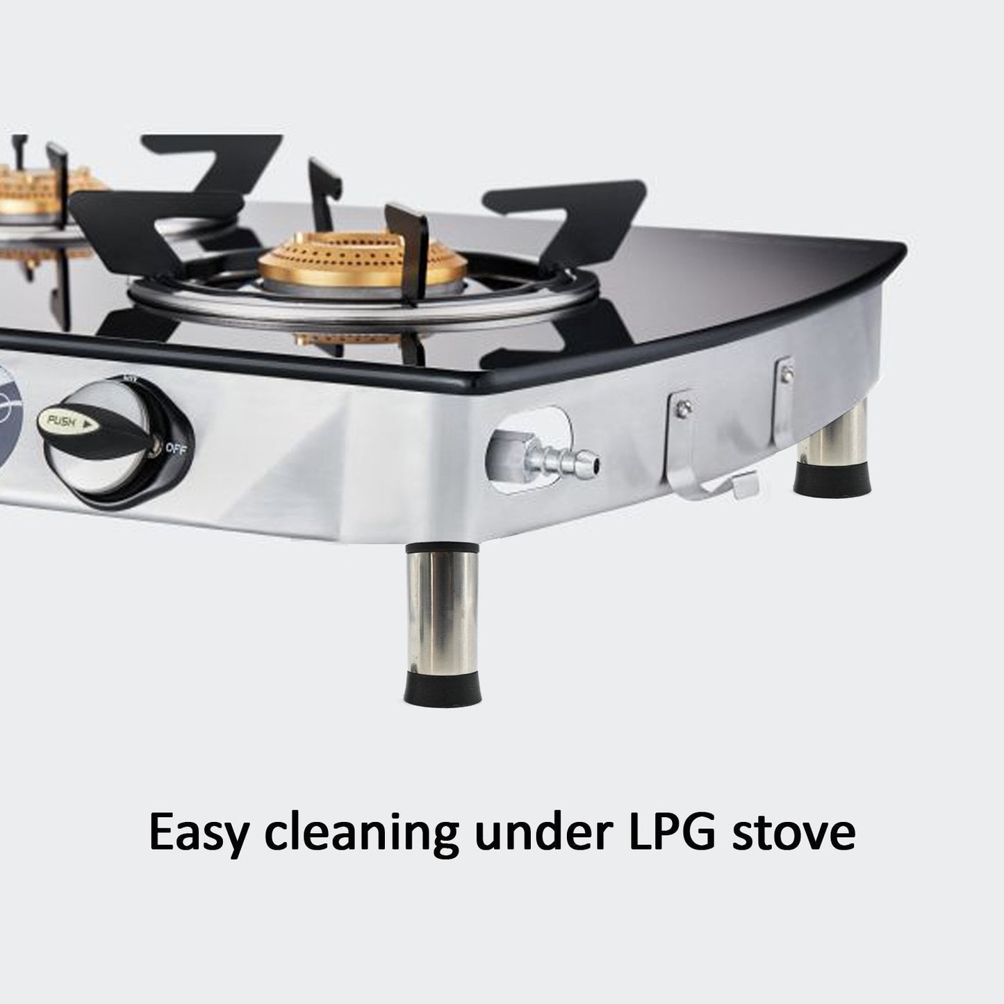 Set of 4 Stainless Steel LPG Stove Legs for Durability and Stability