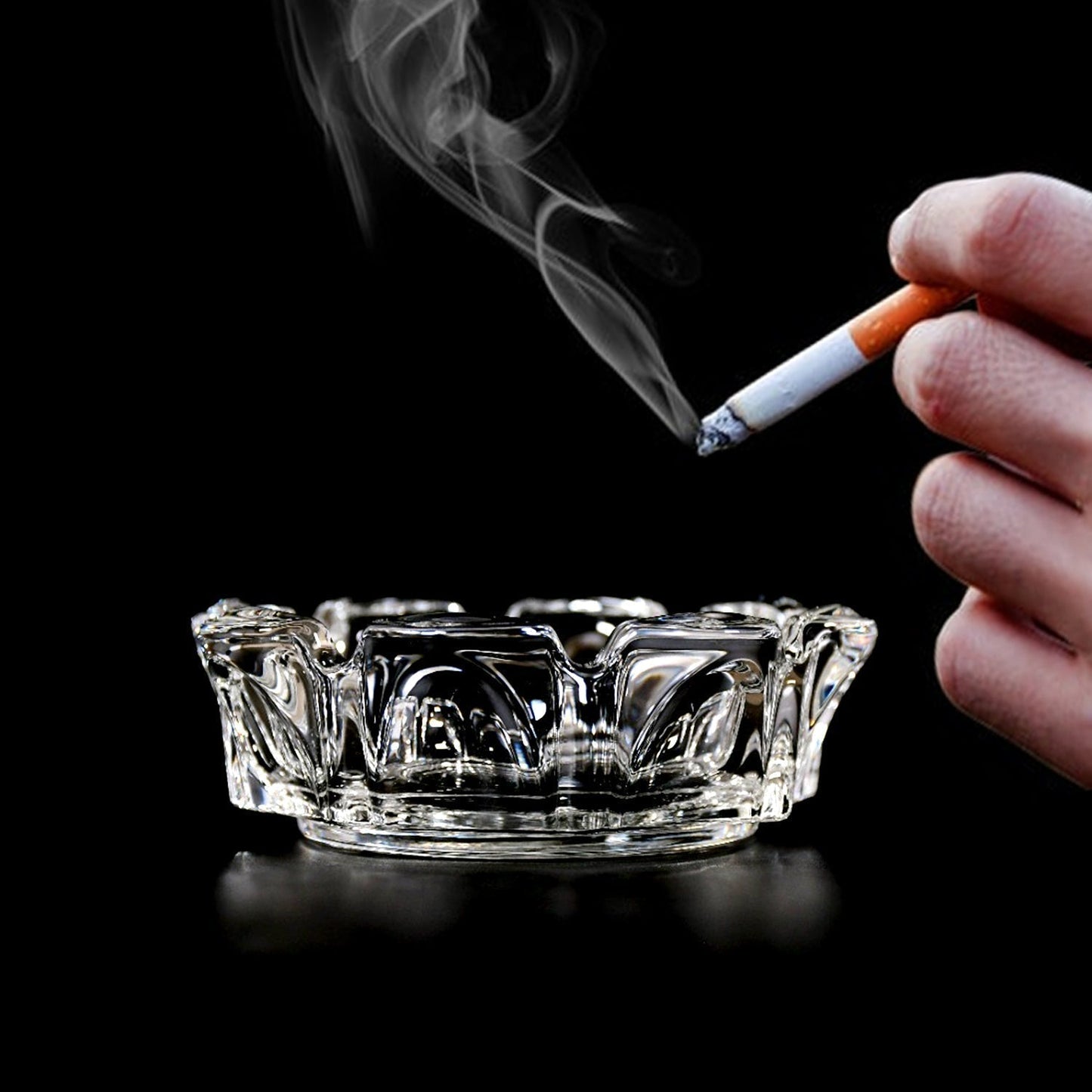 Sanford Round Cigar & Cigarette Ashtray for Home/Office Decor