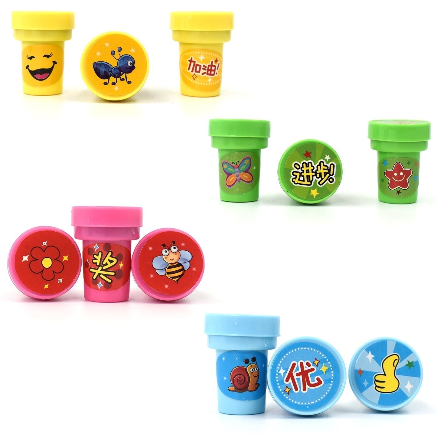 12 Pc Stamp Set used in all types of household places by kids and children’s for playing purposes.